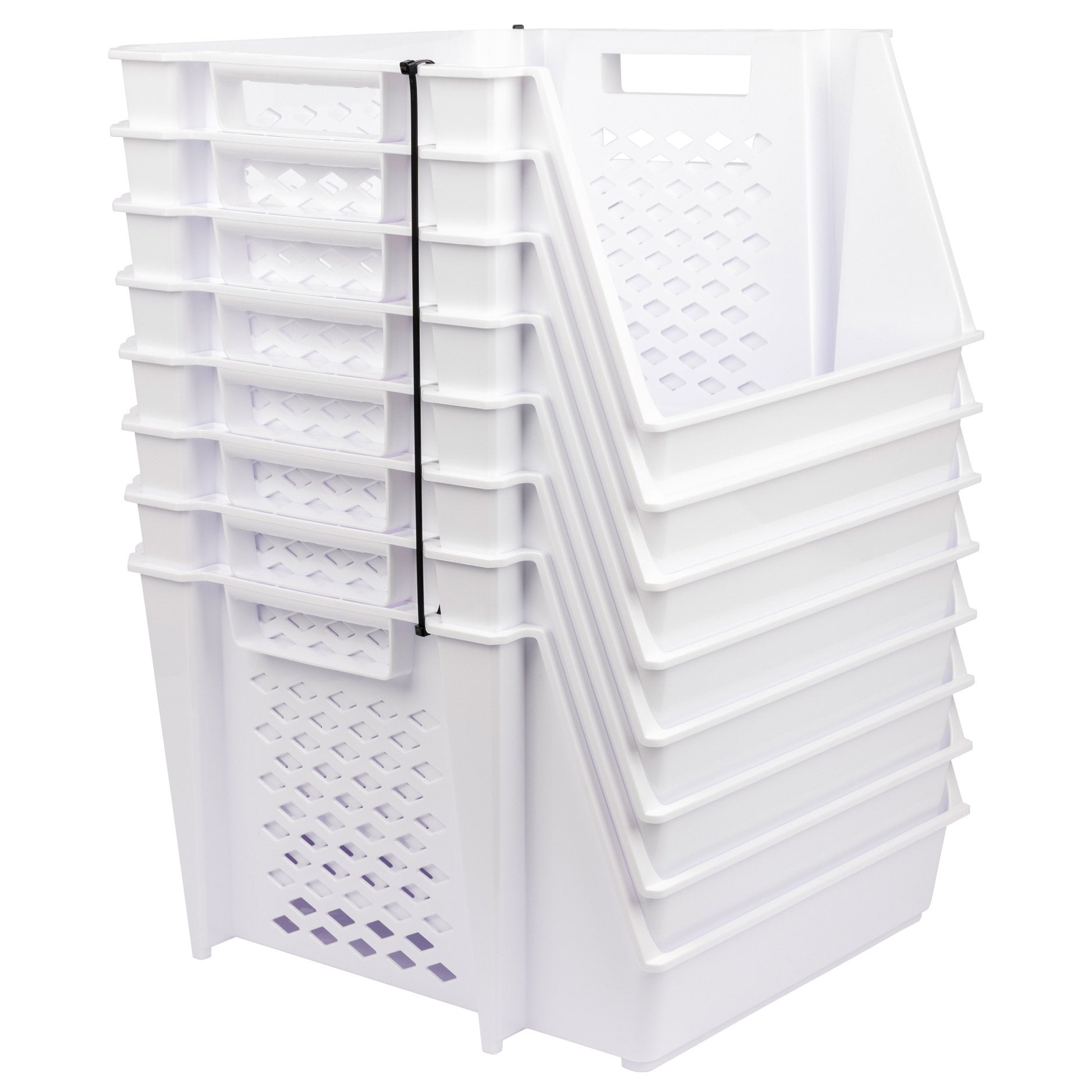GreenMade InstaStack Stackable Storage Bins, 8-pack