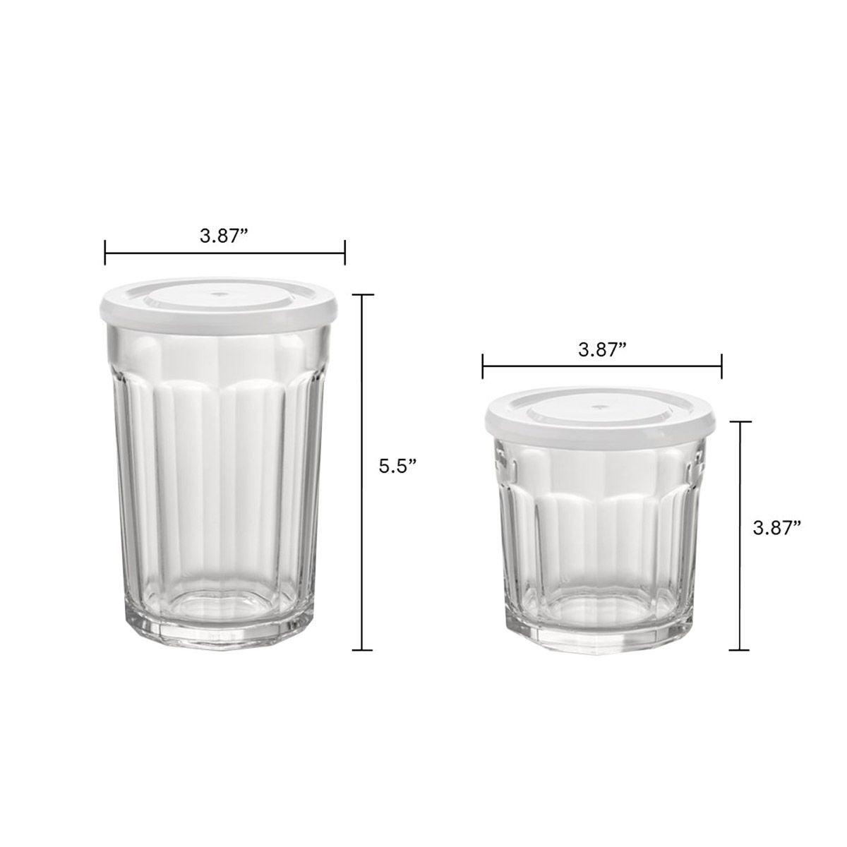 Libbey Atria 16pc Glassware Set with Lids