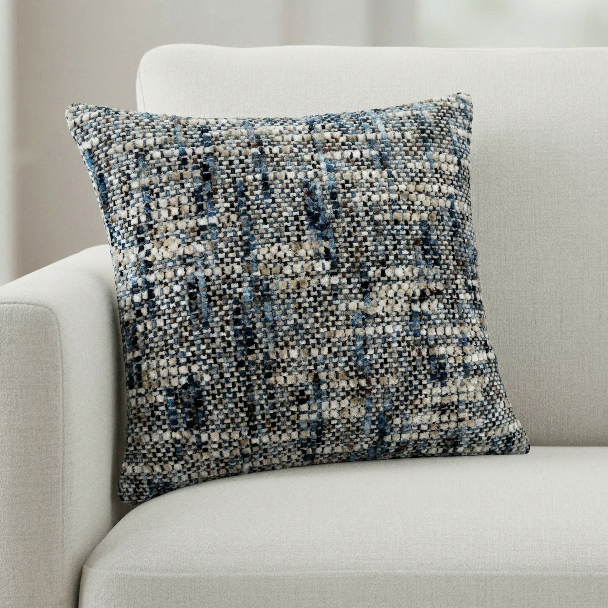 Marbled Chenille Decorative Pillow Cover, 2-pack