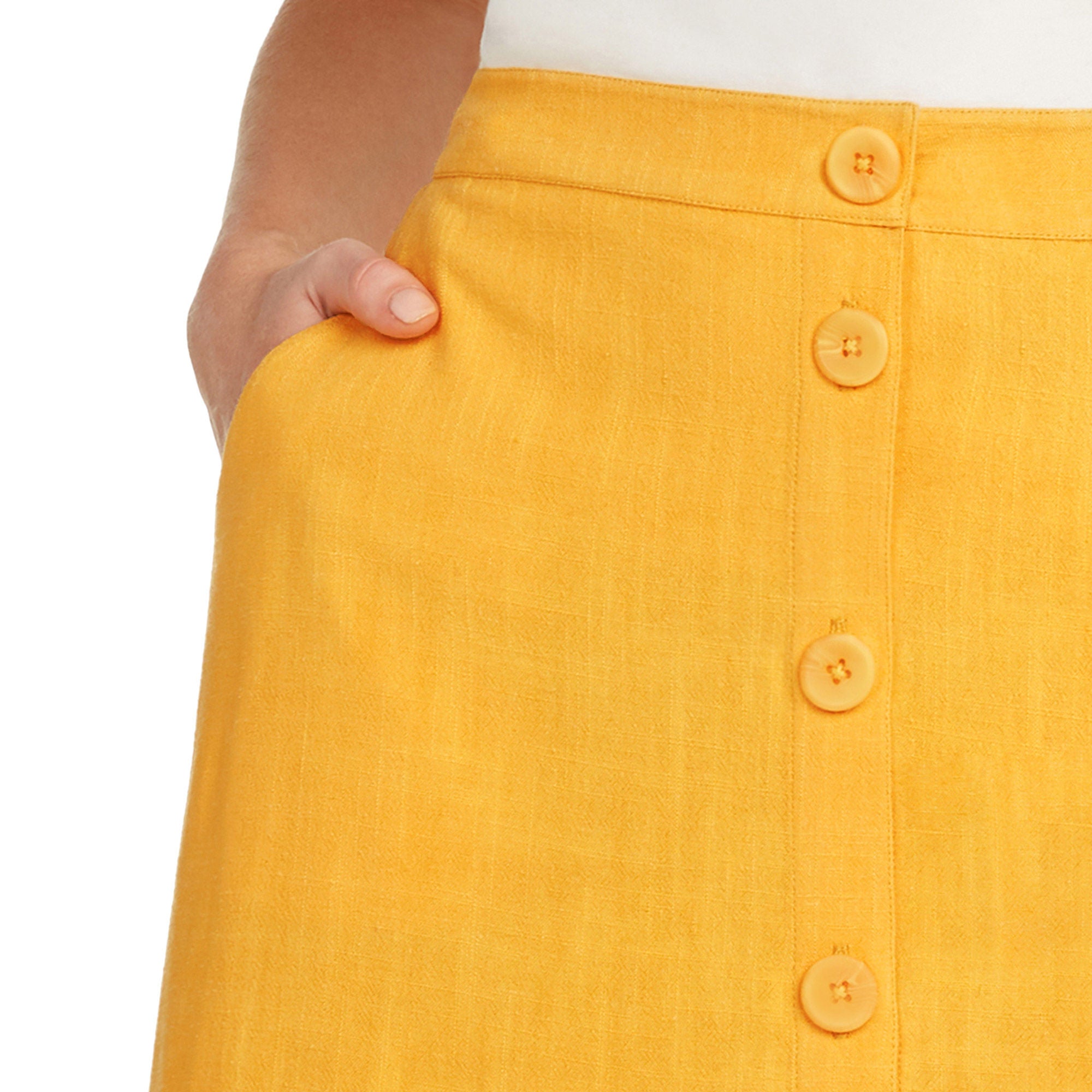 Matty M Ladies' Button Front Skirt