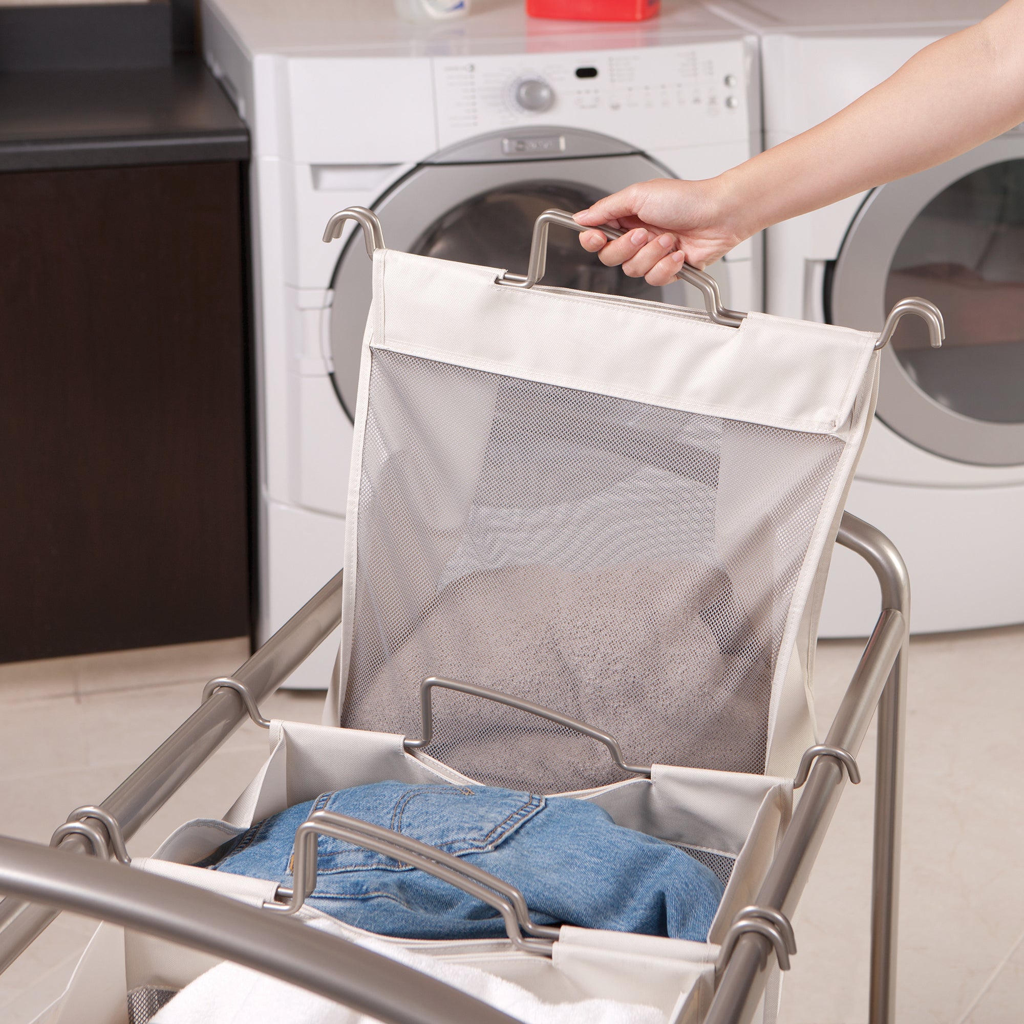 Seville Classics 3-Bag Laundry Sorter