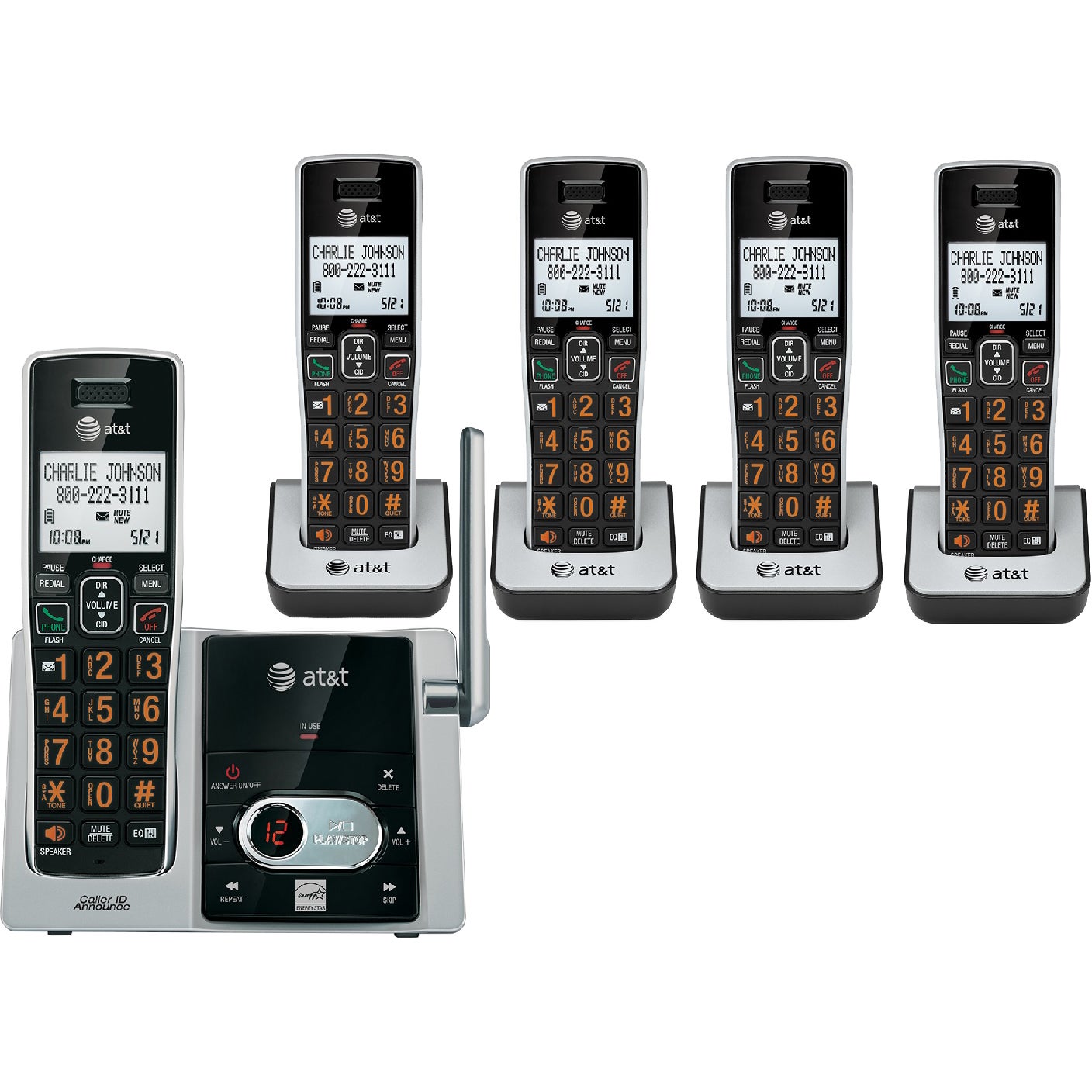 AT&T CL82413 DECT 6.0 5-Handset Cordless Phone System