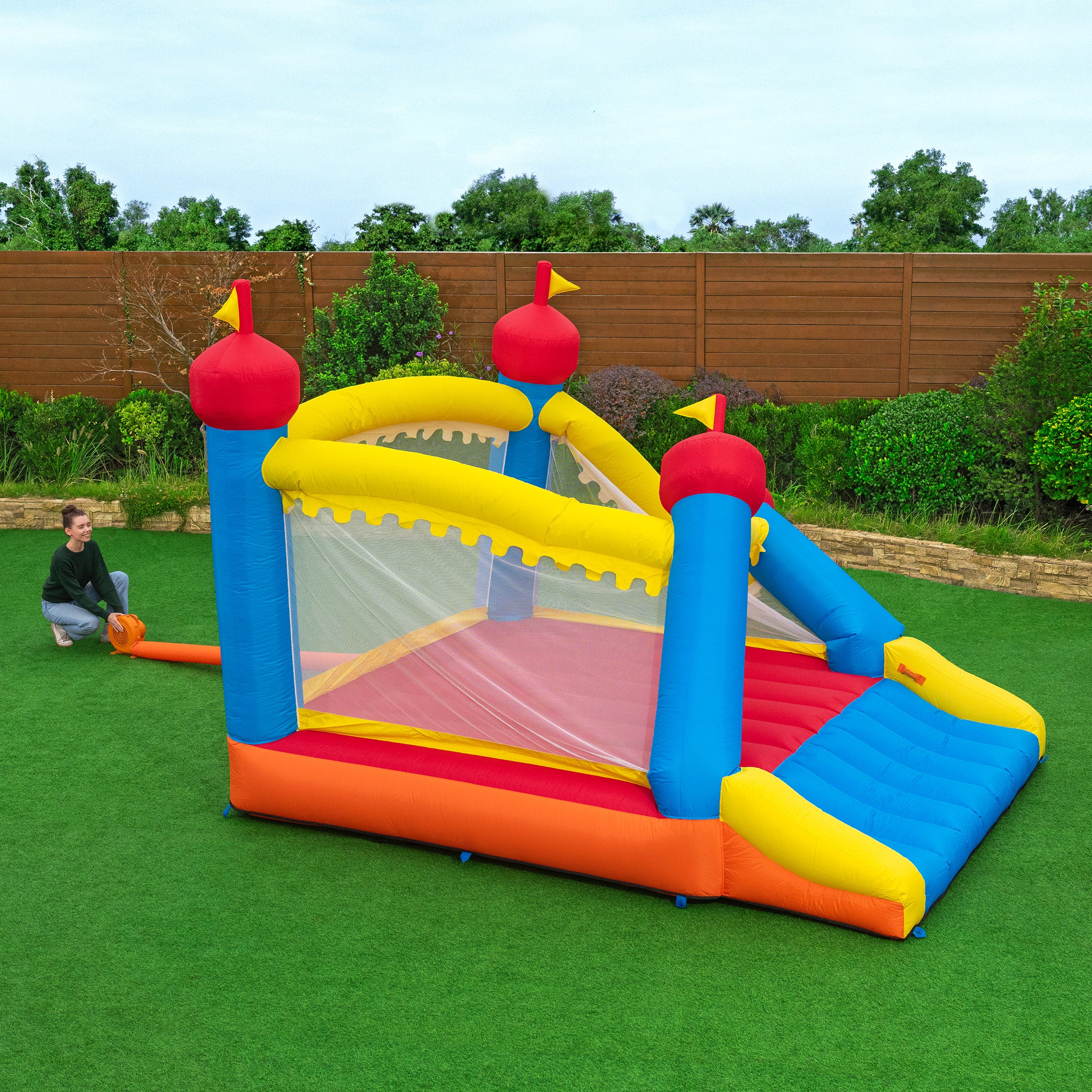 H2OGO! Castlehaven Kids Inflatable Mega Bounce House