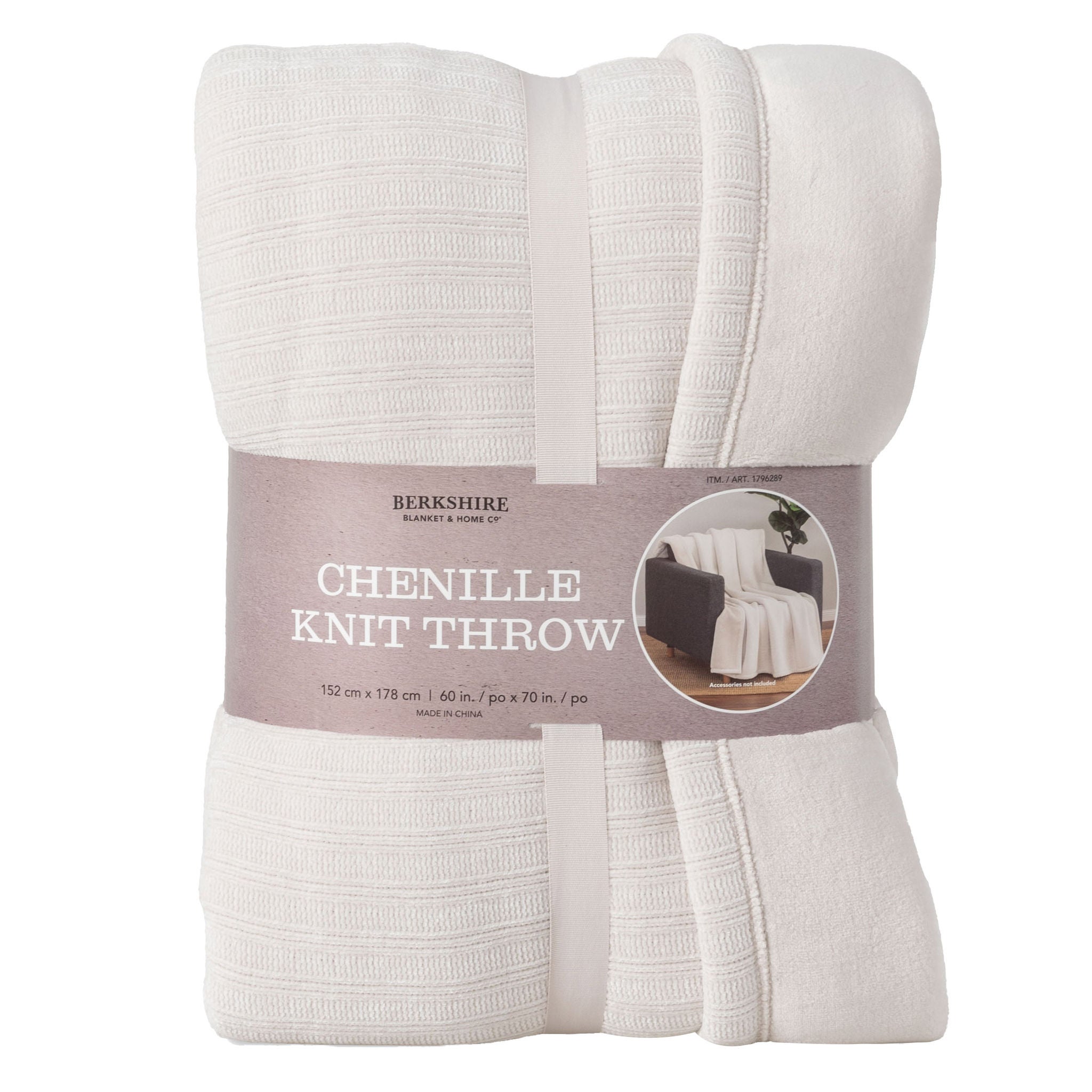 Berkshire Chenille Knit Throw
