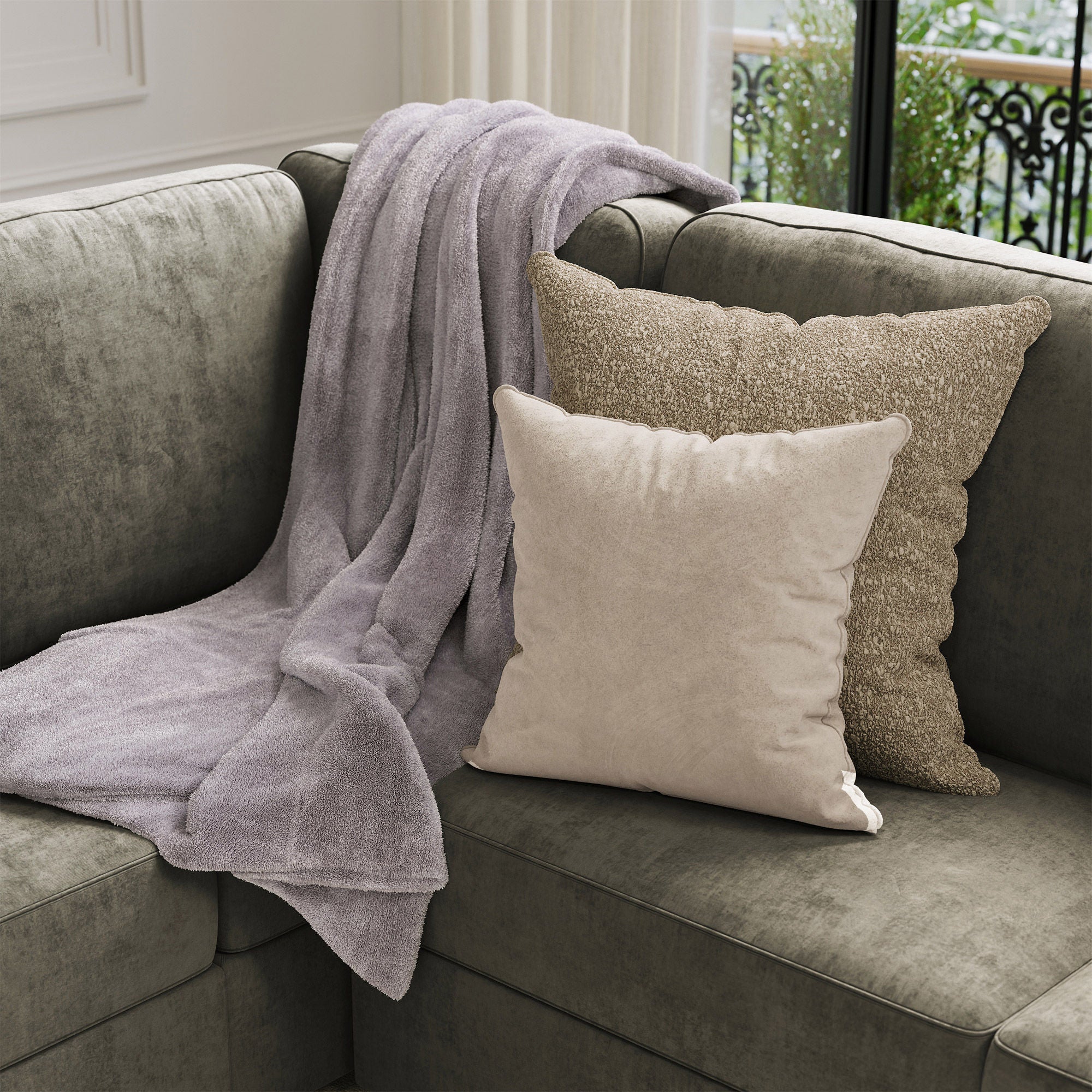 Lovesac Modular Sectional Sofa Bundle 4 Seats/5 Square Sides with Storage