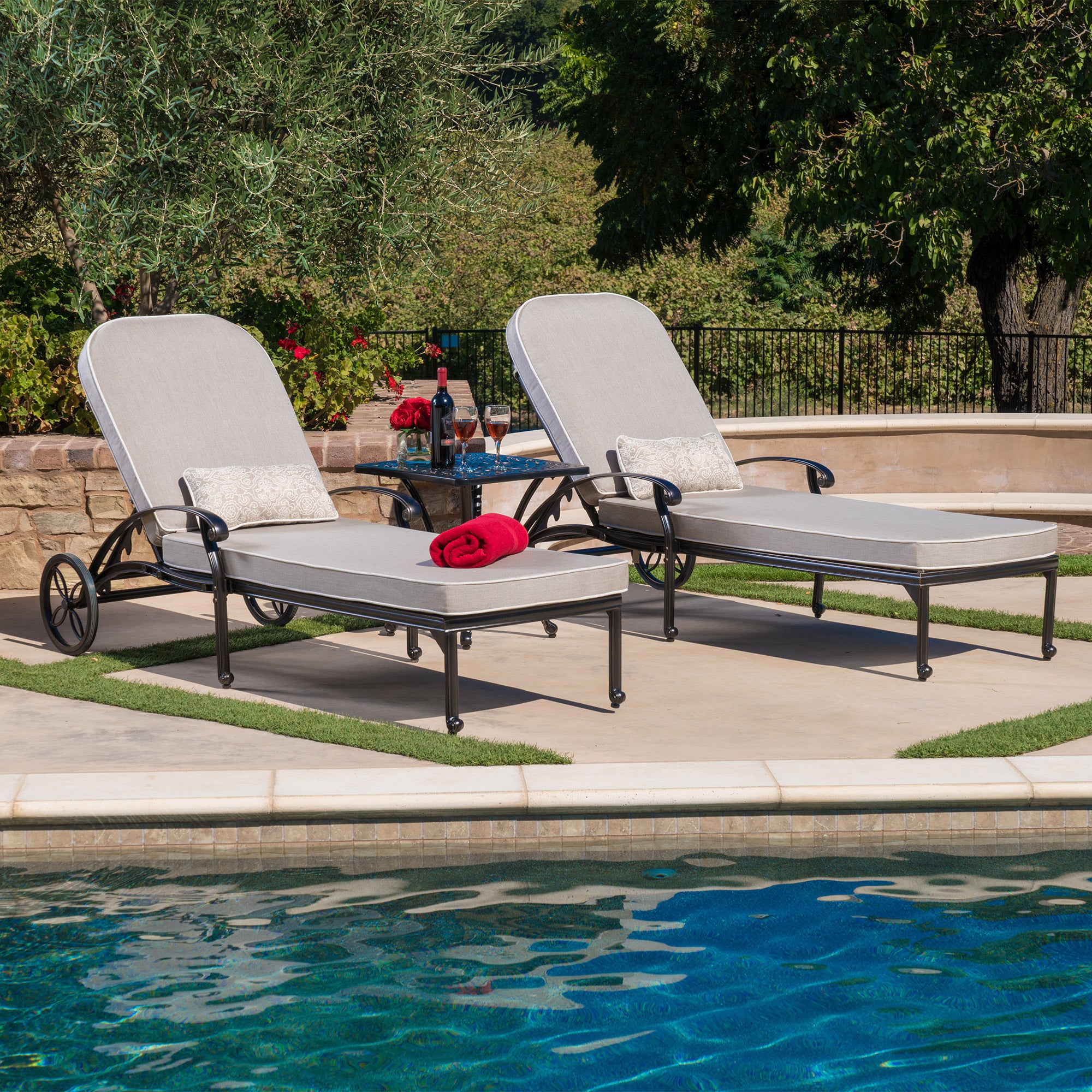 San Paulo 3-piece Chaise Lounge Set