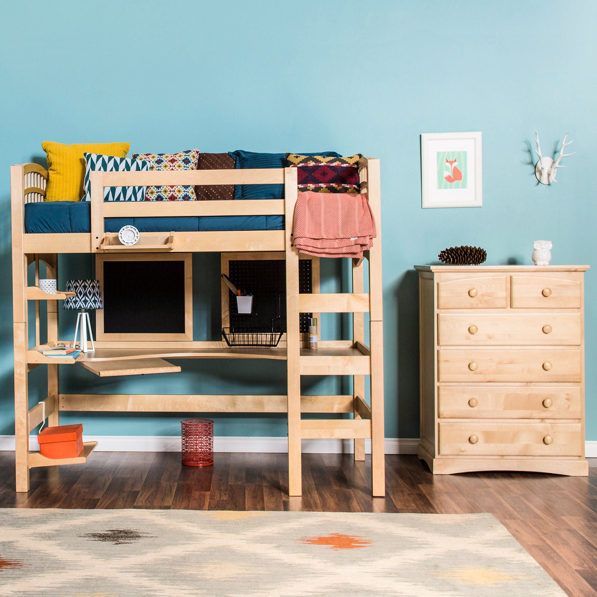 Mckenzie 2-piece Twin Study Loft Bedroom Set