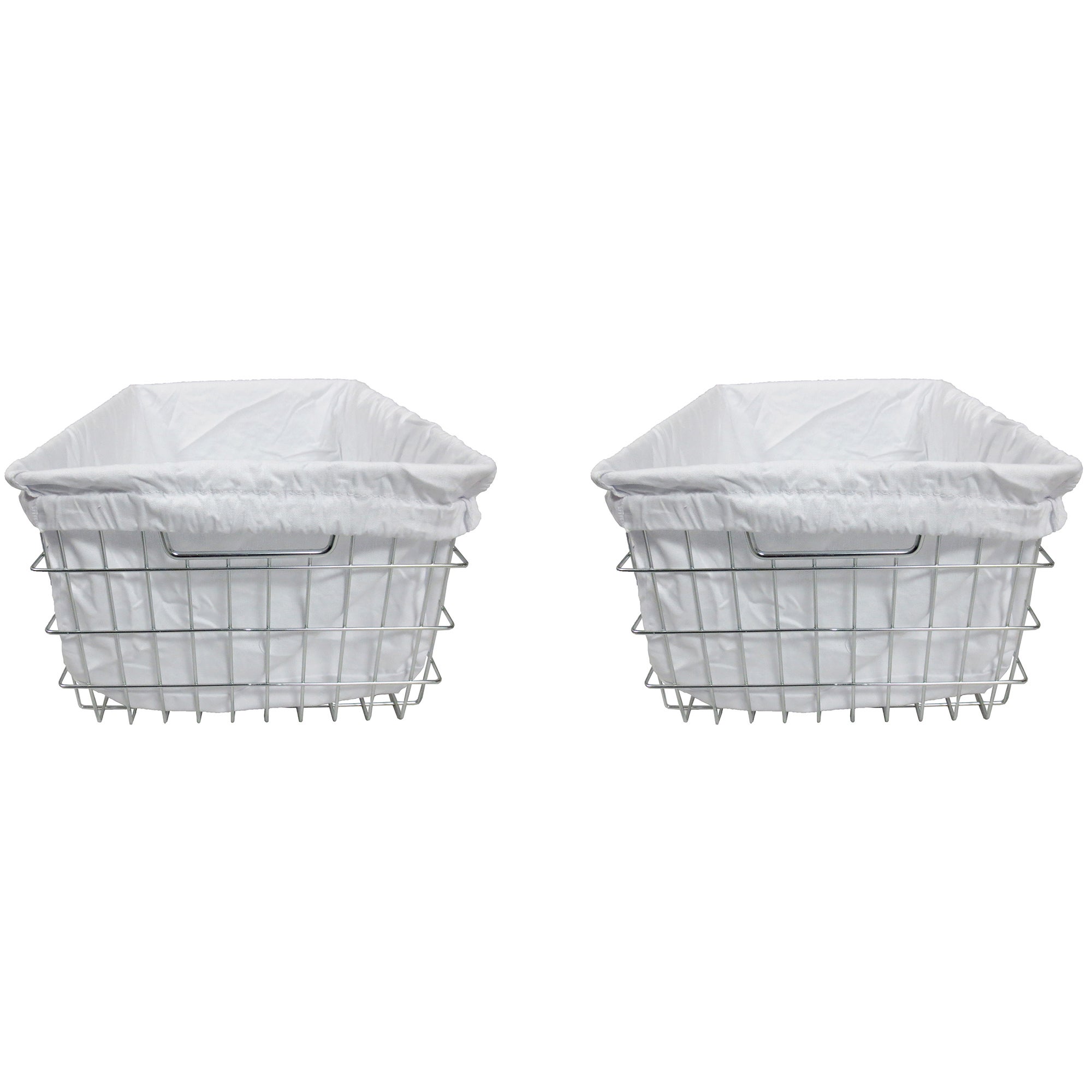 TRINITY EcoStorage Wire Basket with Cover, 2-pack