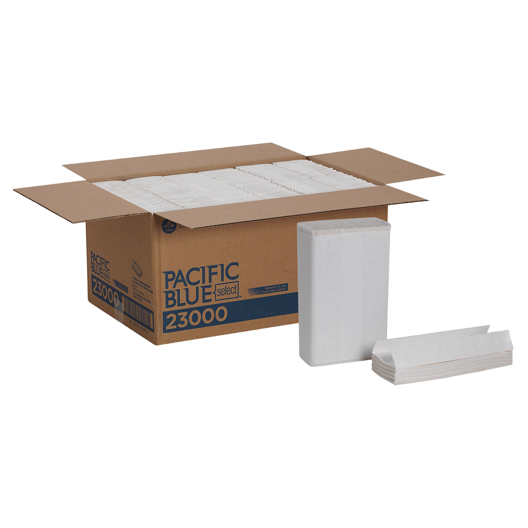 Pacific Blue Select C-Fold Paper Towels,Paper Towels, 2-ply, 120 Sheets, 12-count