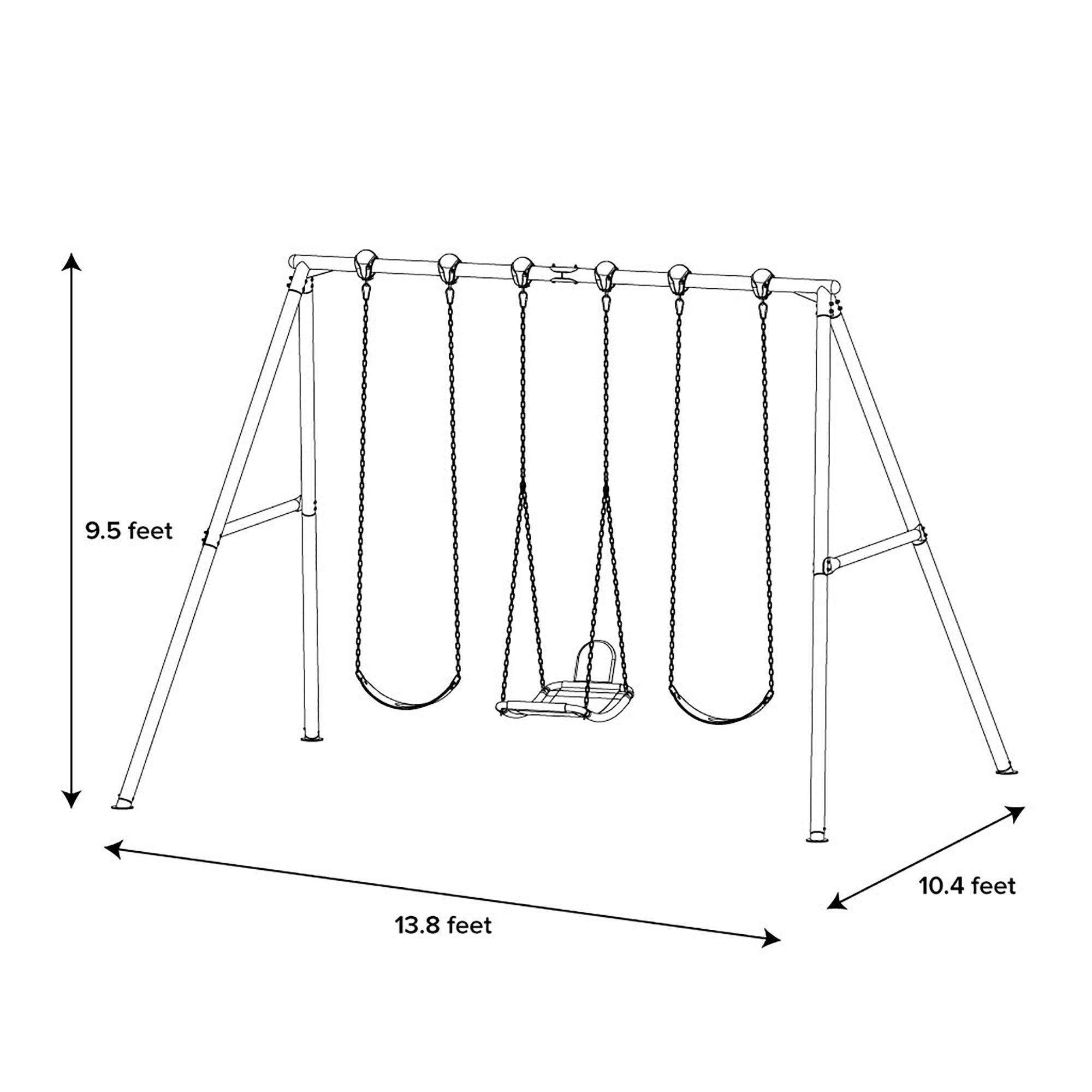 Pine Grove 10ft Swing Set
