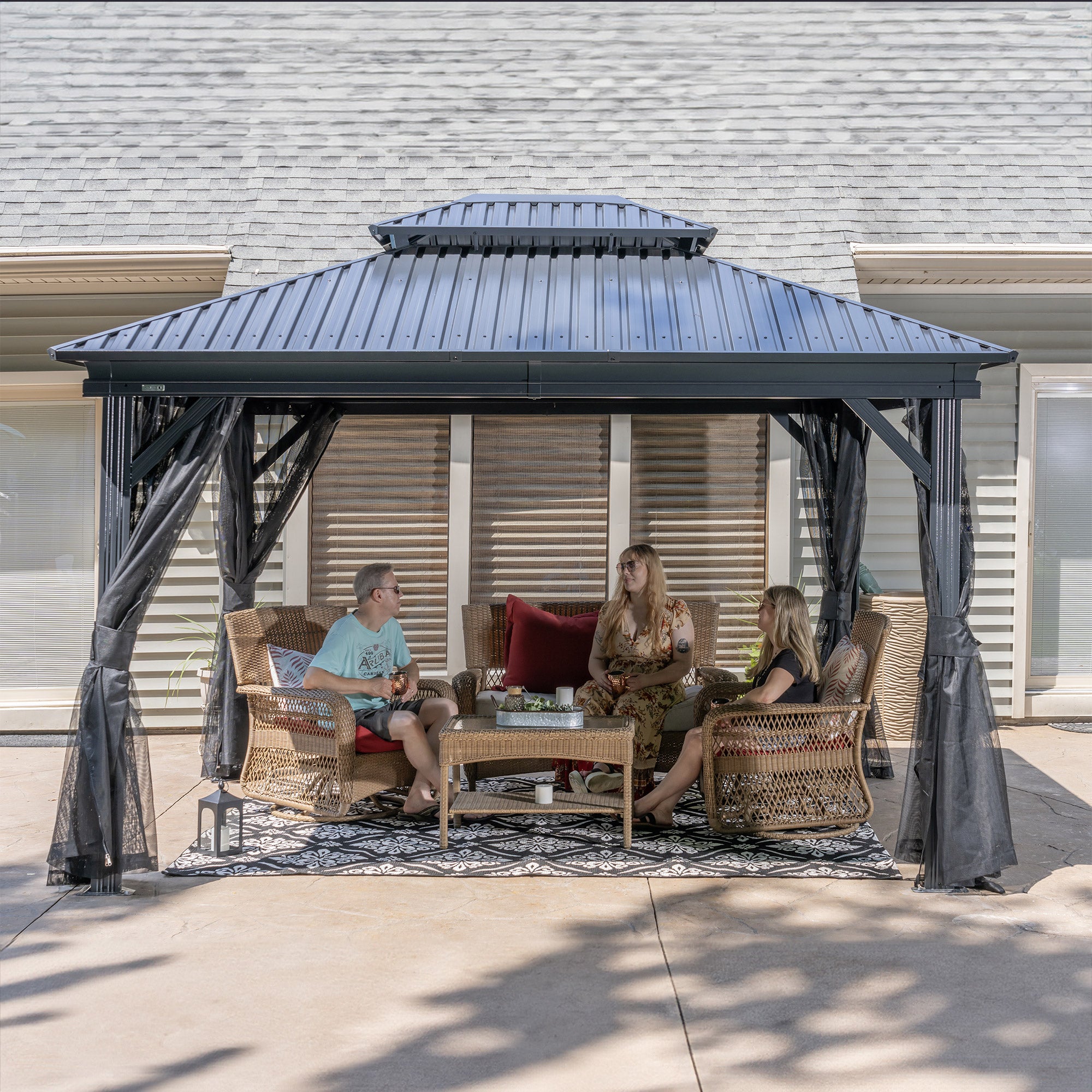 Sojag Kiana 10x12 Gazebo with Mosquito Netting