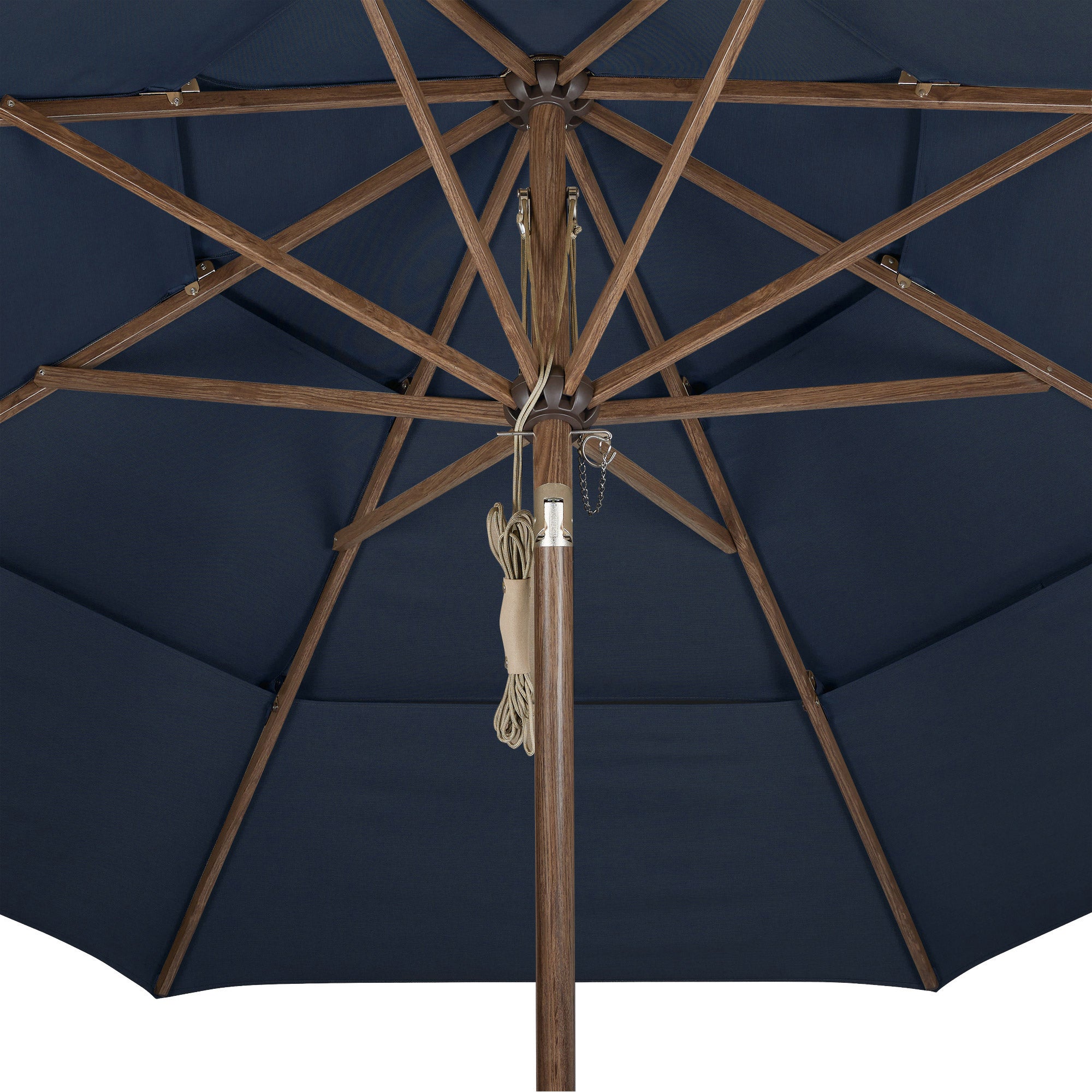 Proshade 11ft Wood-Look Collar Tilt Aluminum Umbrella