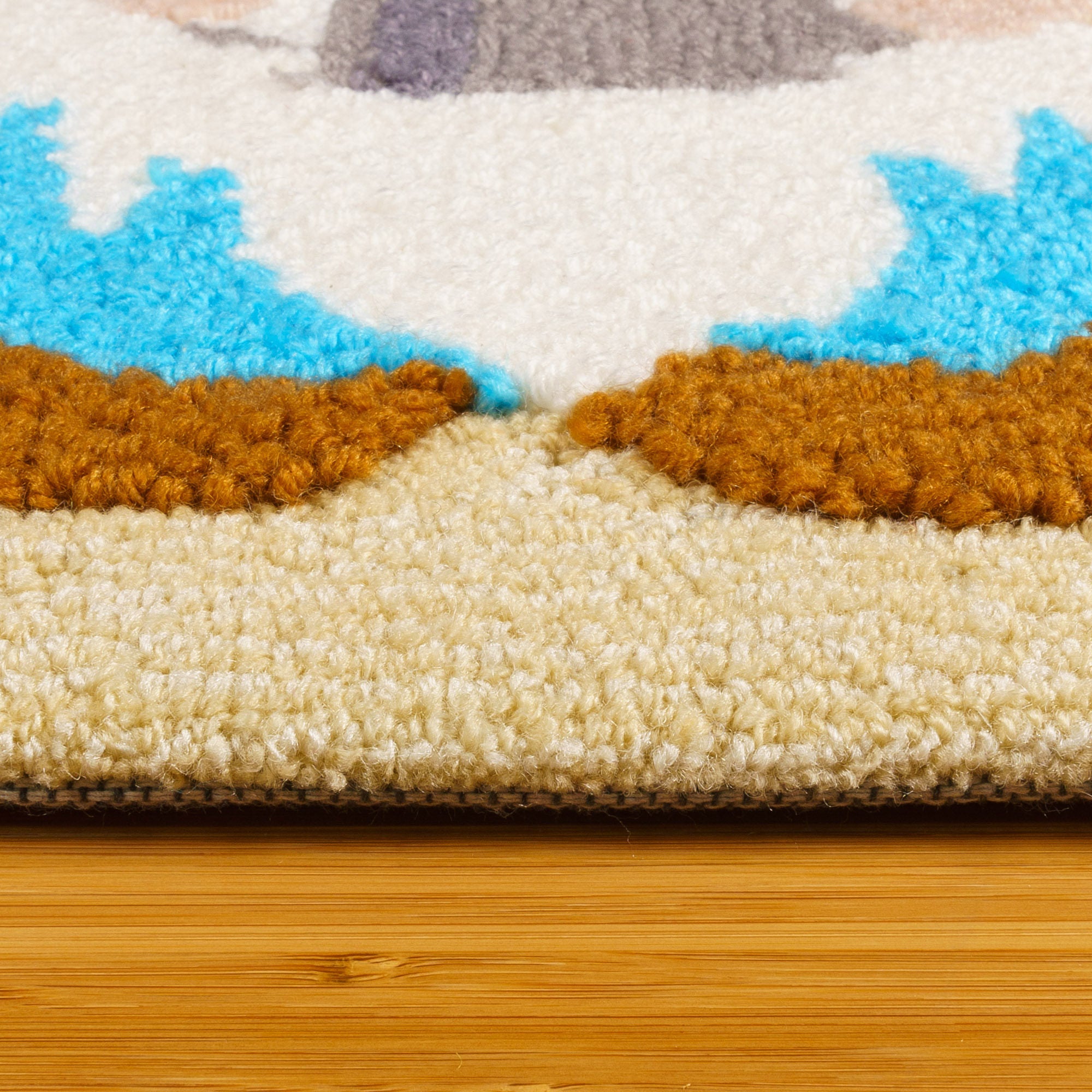 Spring Summer Hooked Rug