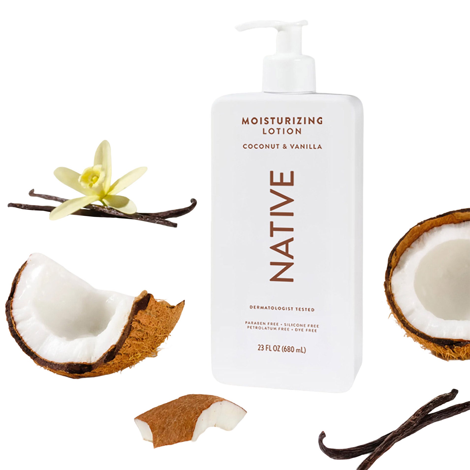 Native Moisturizing Lotion Coconut & Vanilla, 23 fl oz, 2-pack