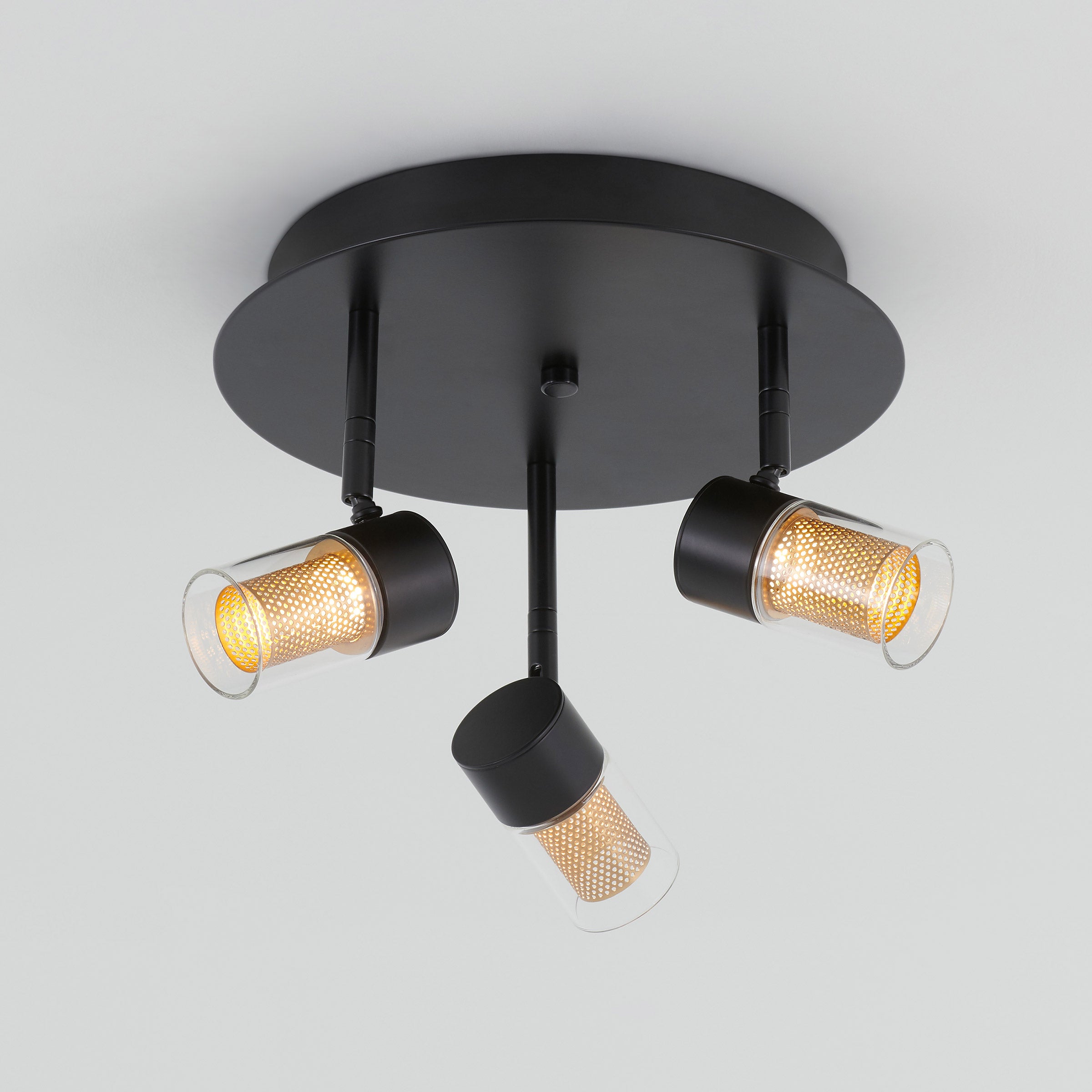 Oxion 3-Light Ceiling Flushmount By Artika