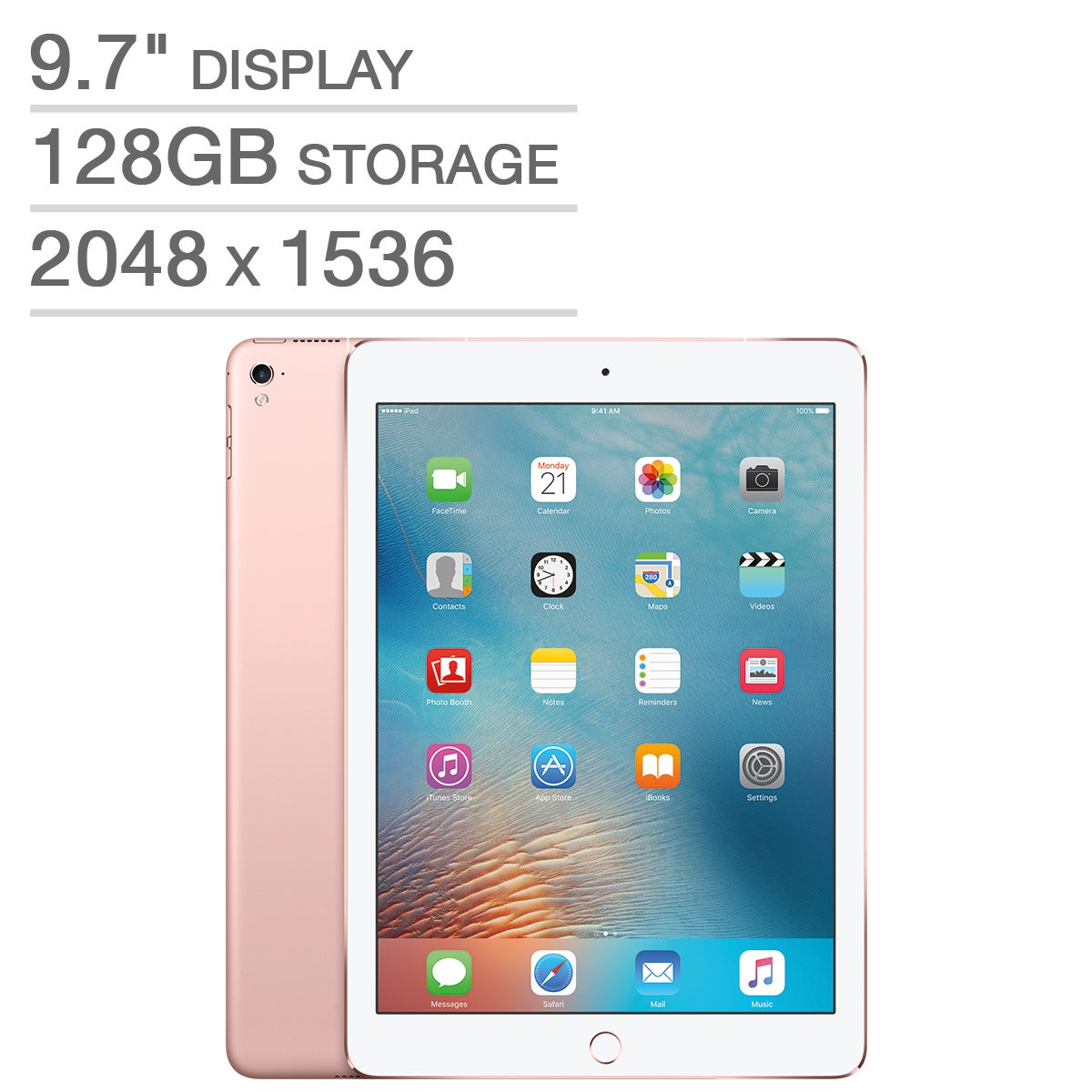 Apple iPad Pro A9X Chip 128GB Cellular - Rose Gold
