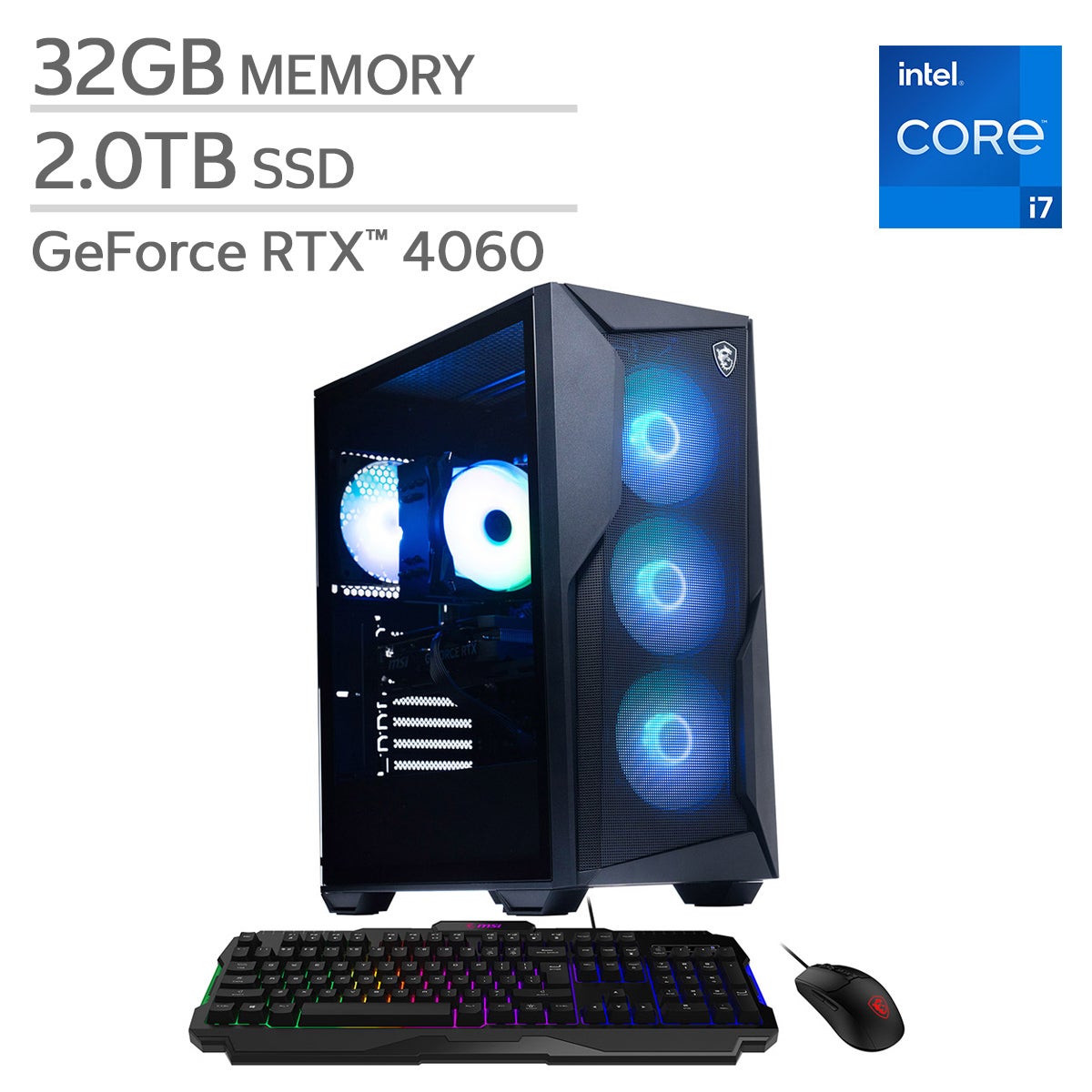 MSI Codex R2 Gaming Desktop - 14th Gen Intel Core i7-14700F - GeForce RTX 4060, 8GB - Windows 11 Home