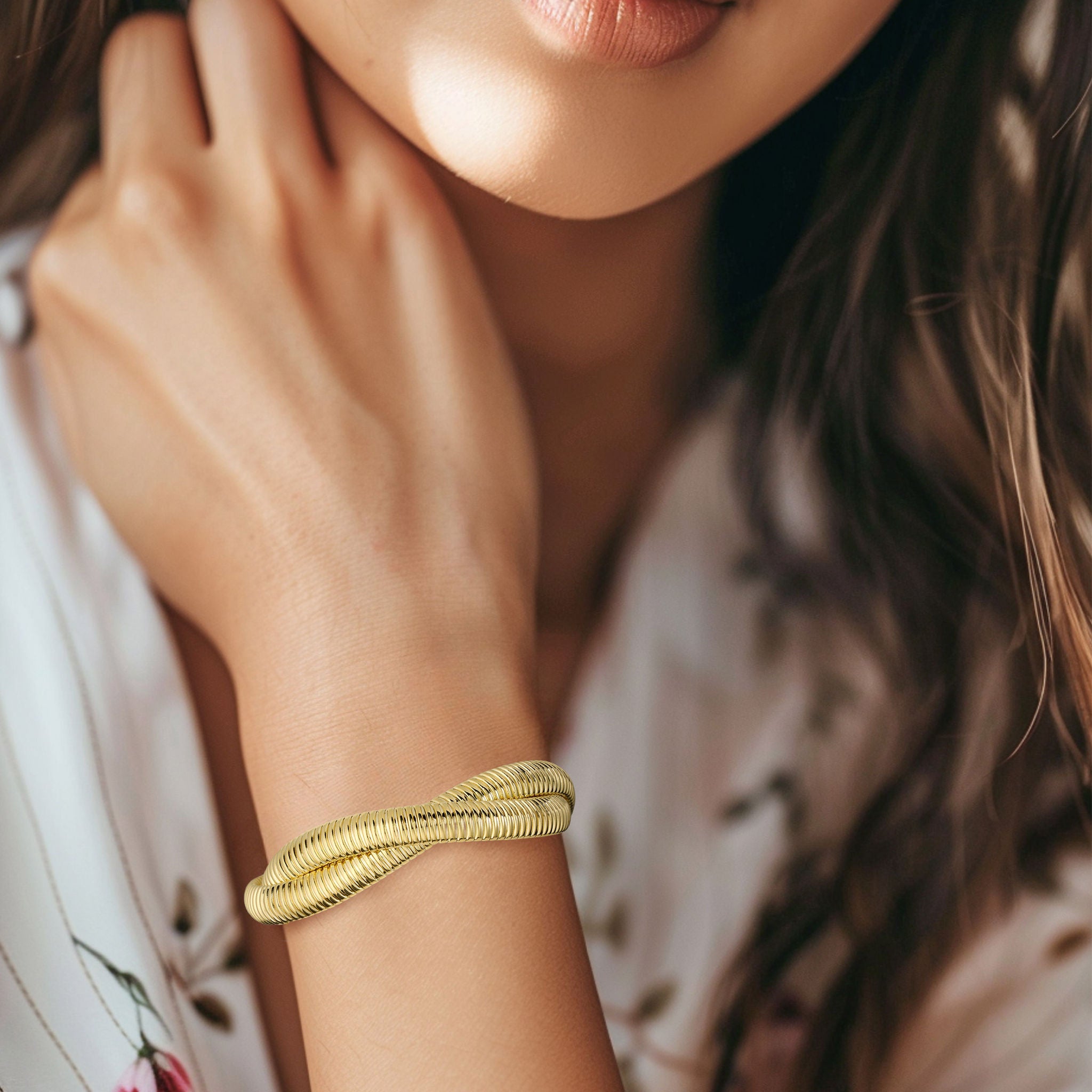 14kt Yellow Gold Twisted Bracelet