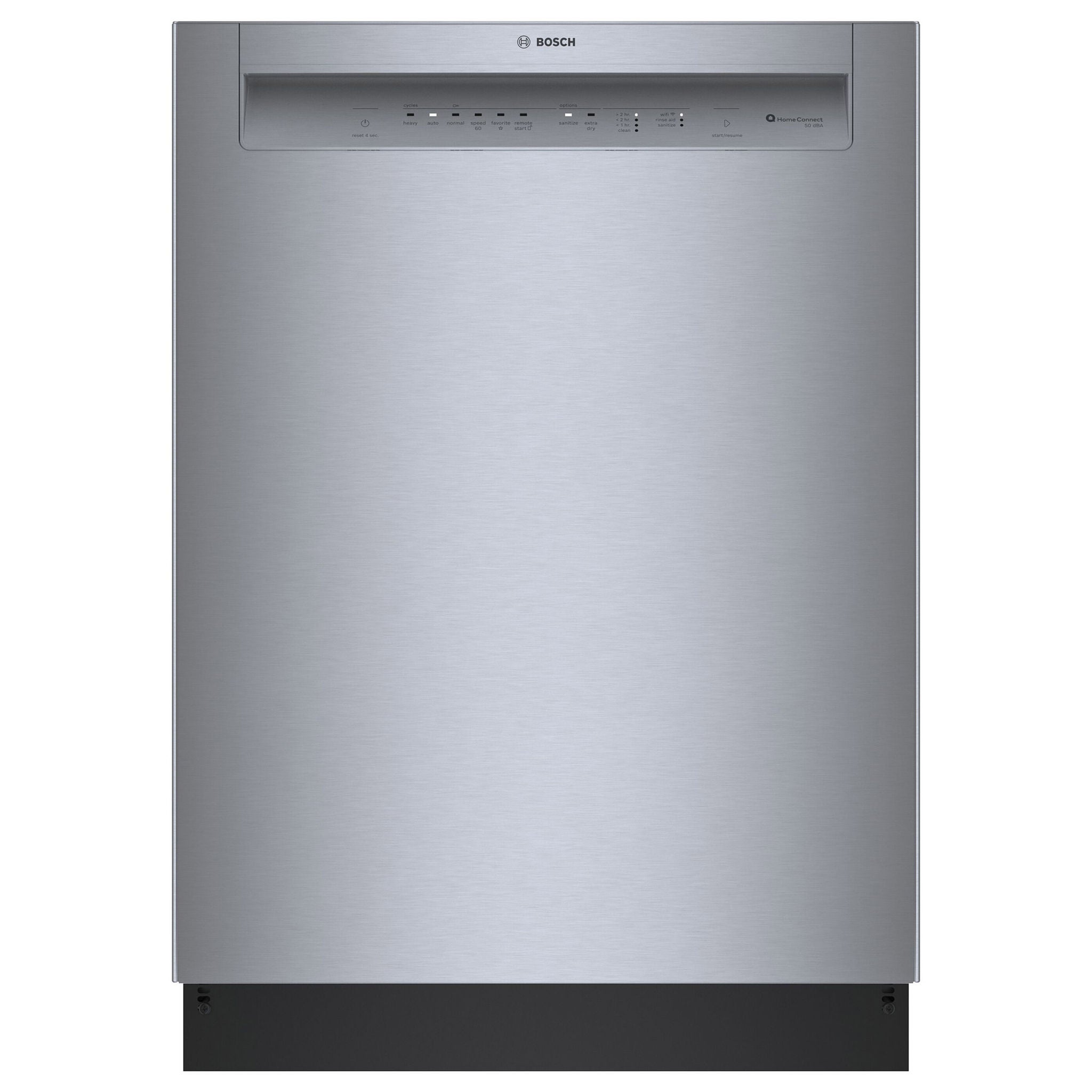 Bosch 300 Series Front Control Recessed Handle Dishwasher