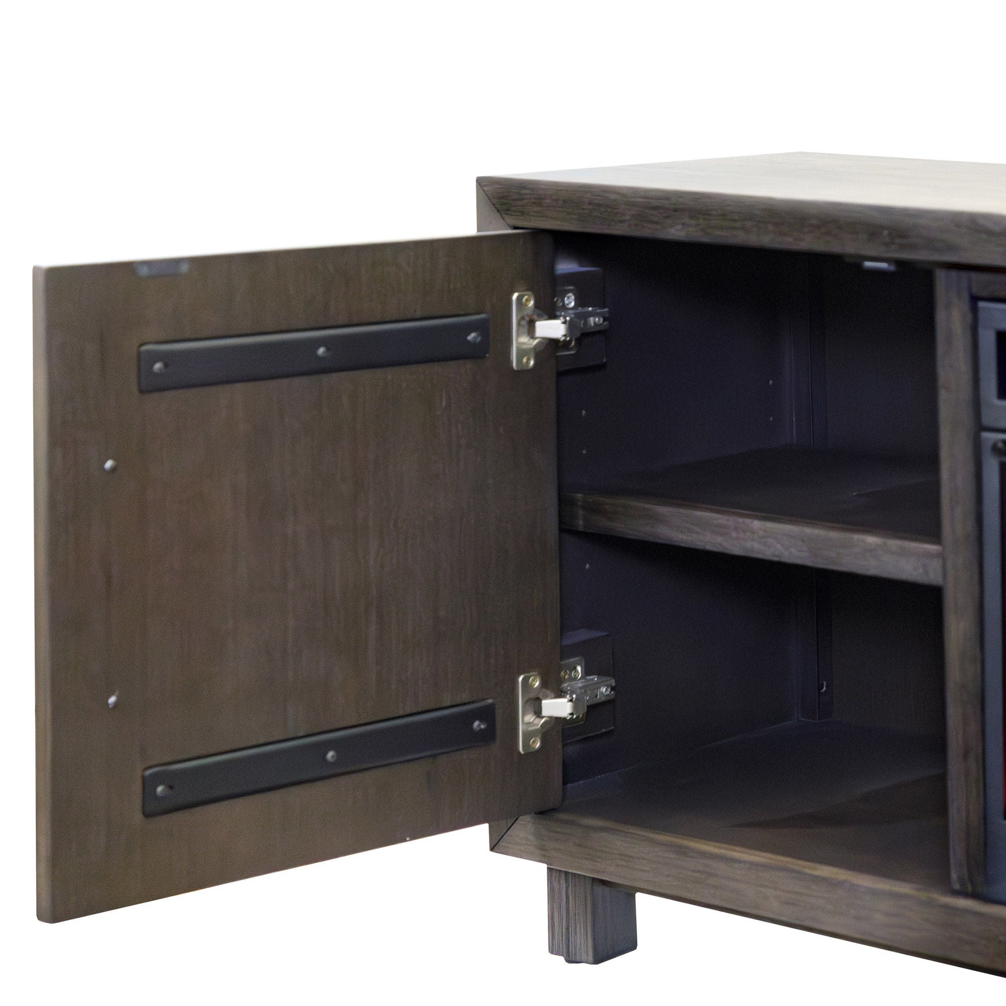 Parker 80” TV Console with Electric Fireplace