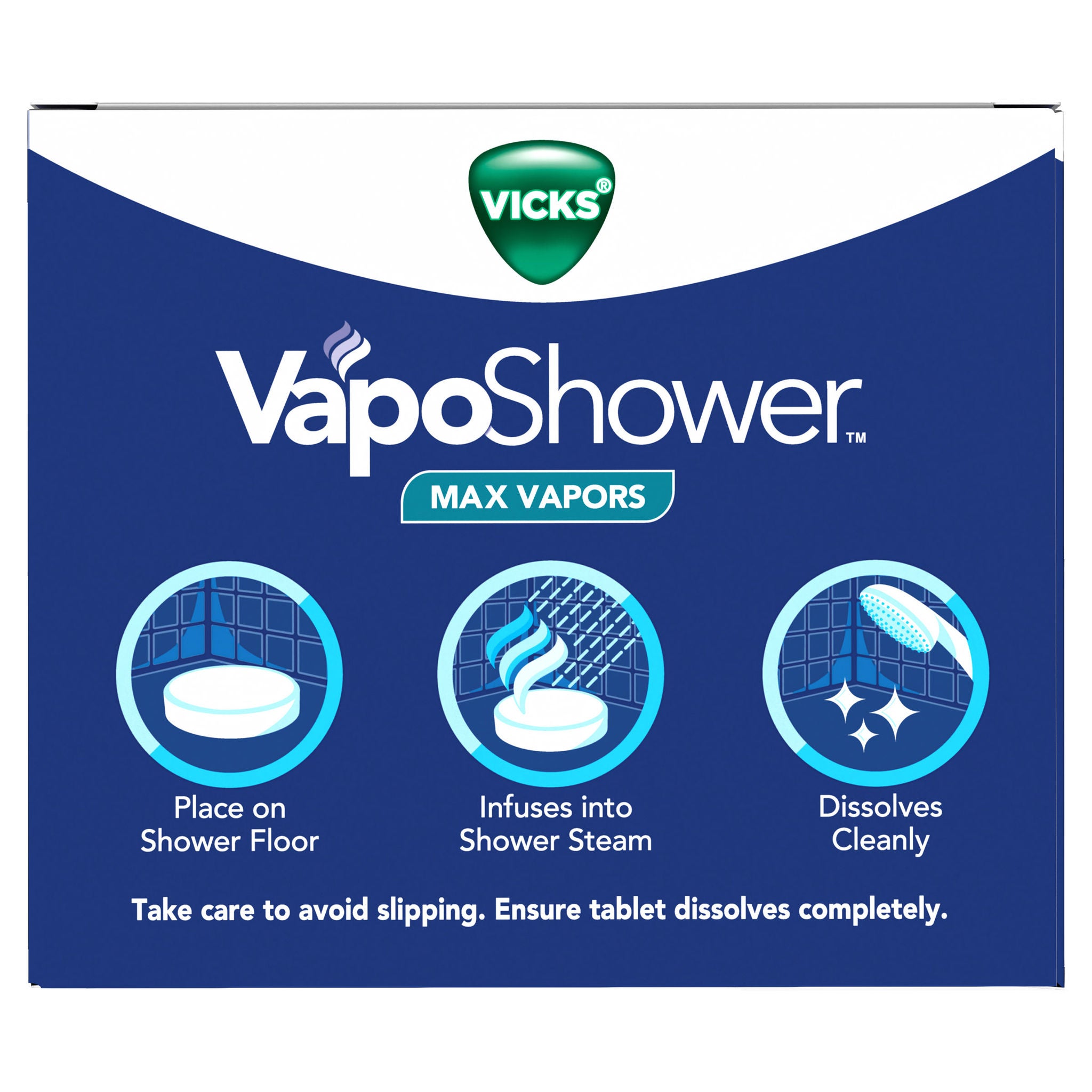 Vicks VapoShower Max Vapors, 8 Shower Tablets