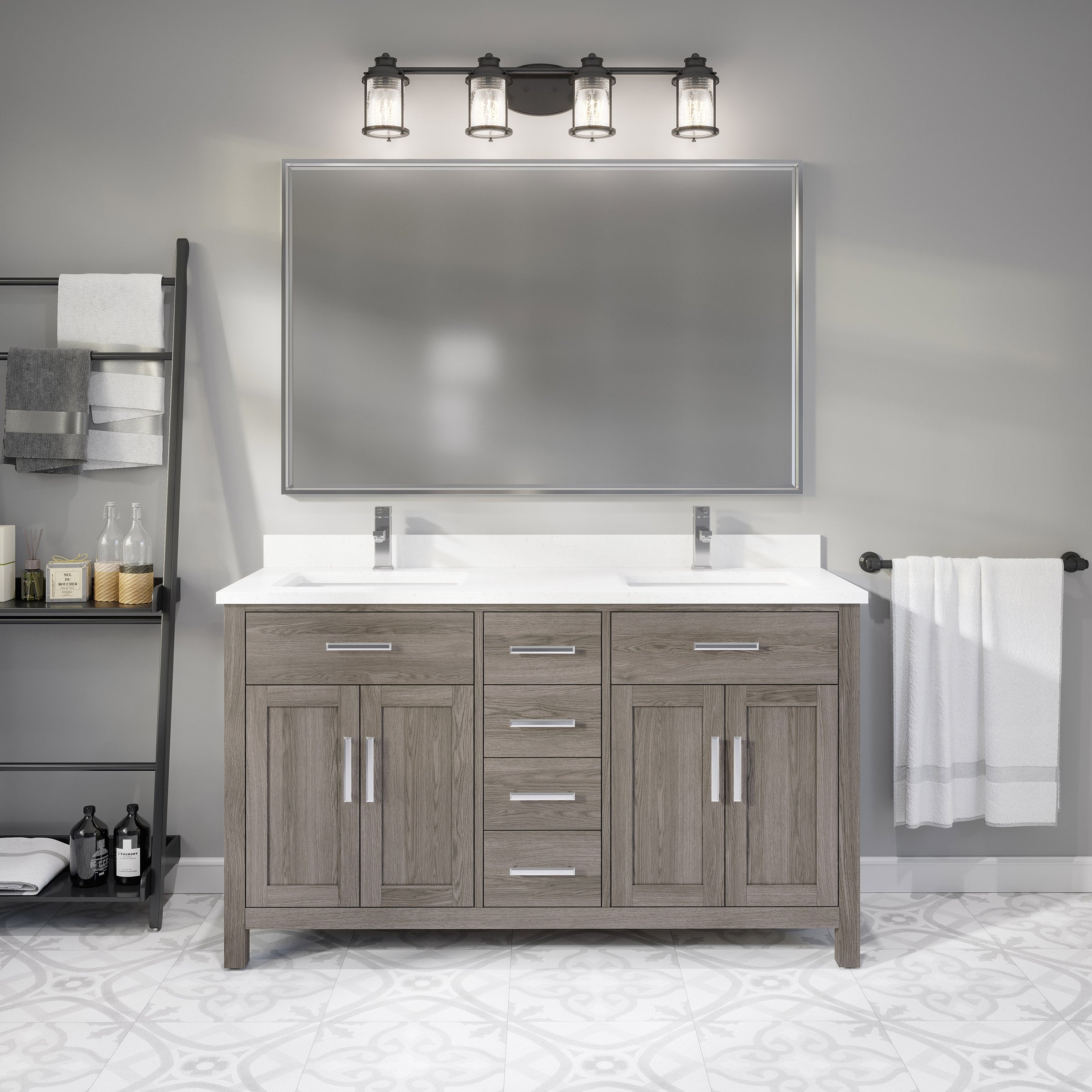 Katie Bath Vanity by Studio Bathe in Gray
