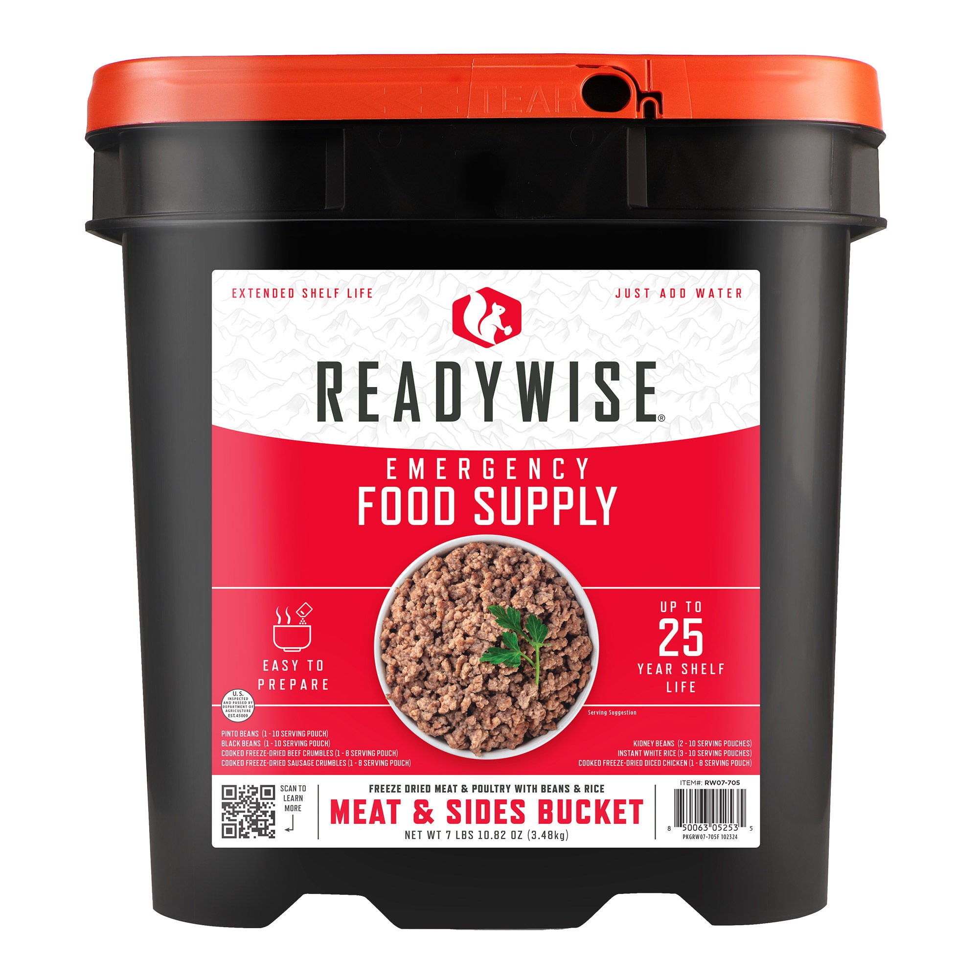 ReadyWise 94 Serving Emergency Protein Bucket (94Total Servings)