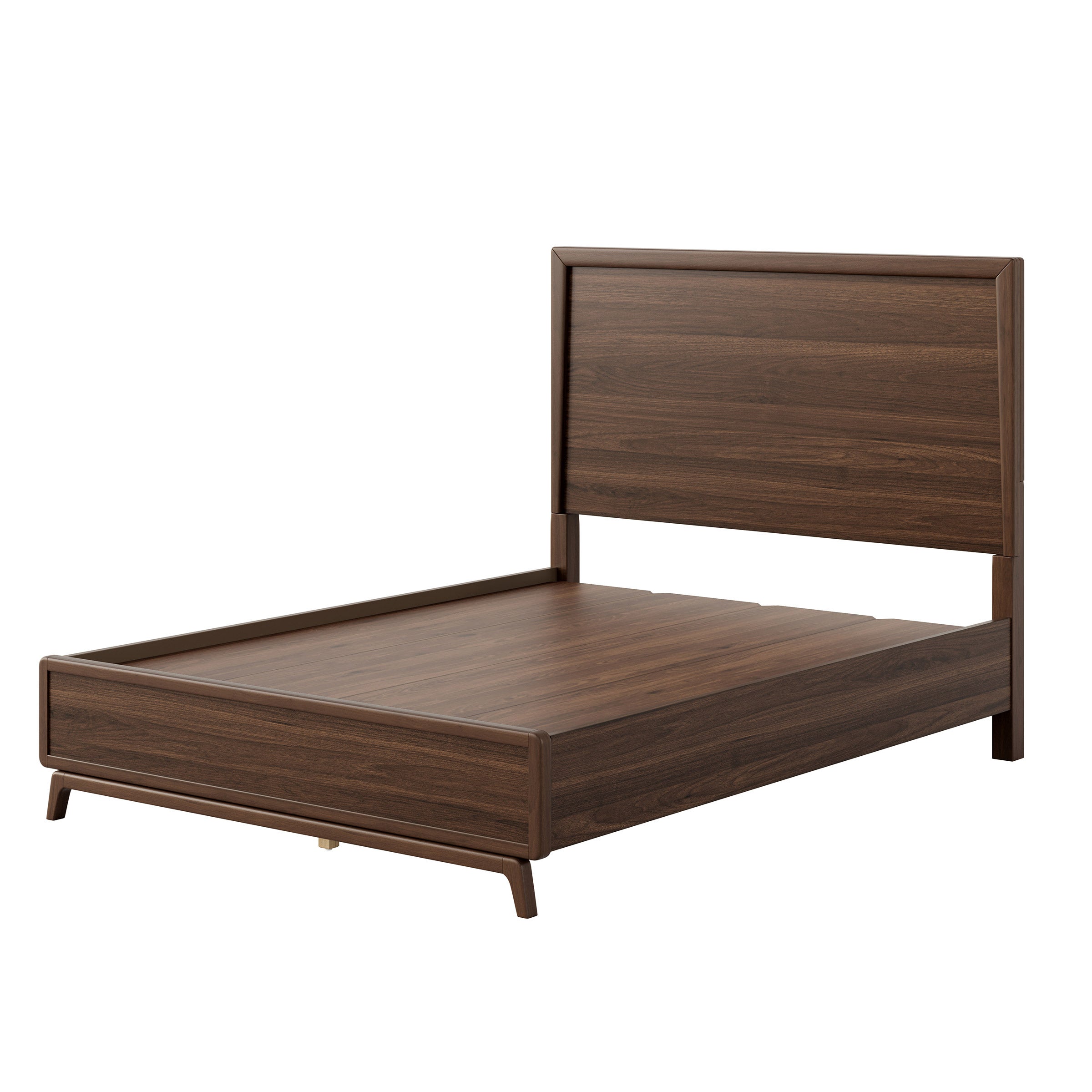 Dana Point Panel Bed Frame, Walnut Veneers