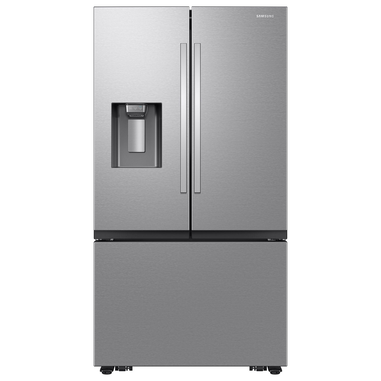 Samsung 31 cu. ft. Bespoke AI Mega Capacity 3-door French Door Refrigerator with External Water and Ice Dispenser in Stainless Steel