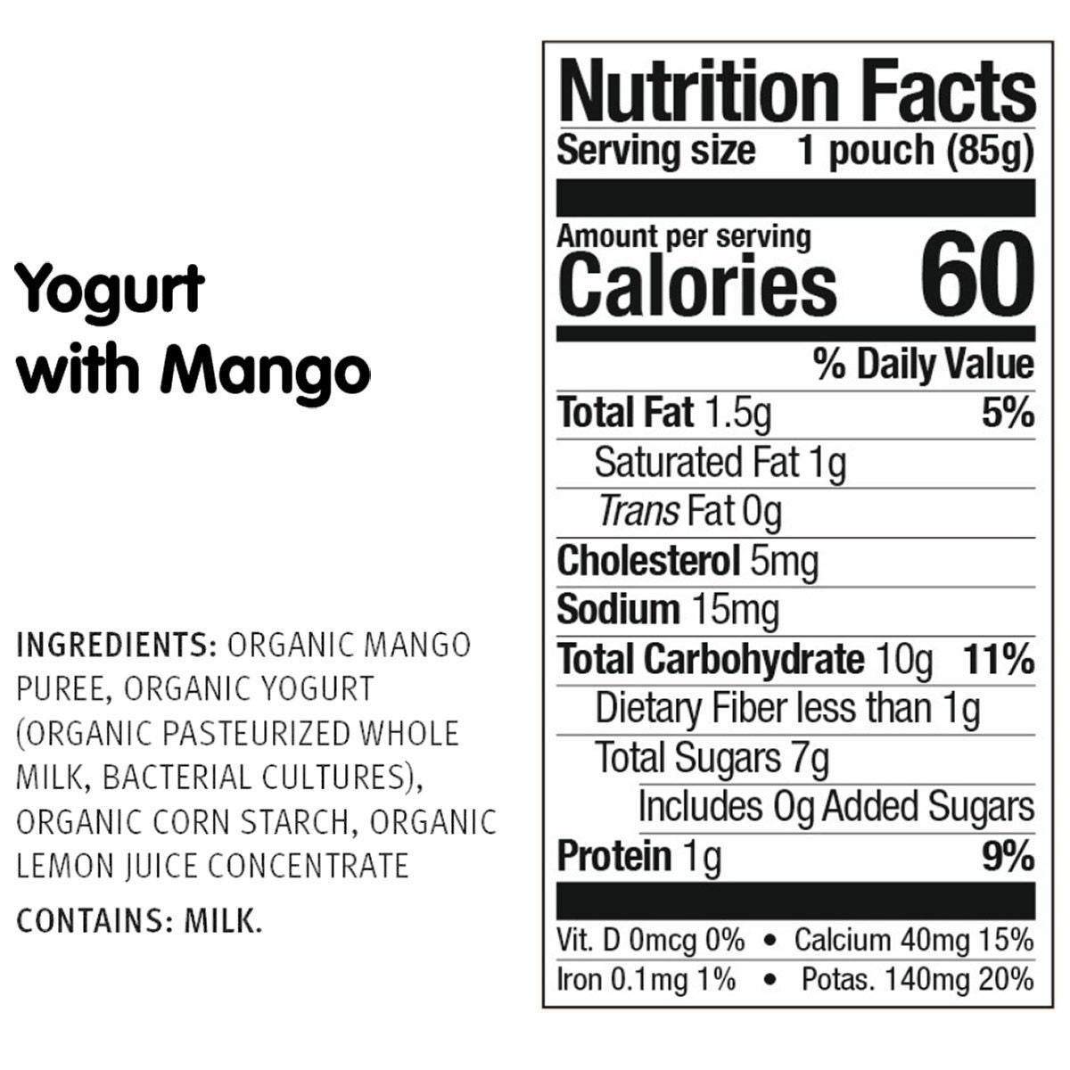 Holle Organic Baby Food, Yogurt Pouch Variety Pack, 40 Packs - 3 oz. Each