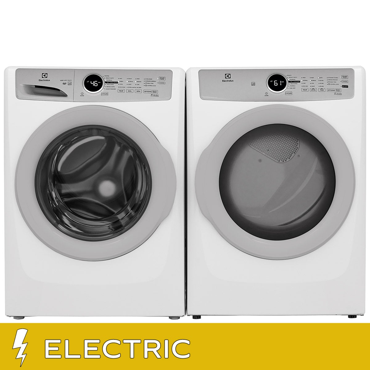 Electrolux Front Load 4.4 cu. ft. Washer with LuxCare Wash System and 8.0 cu. ft. Electric Dryer with Luxury-Quiet Sound System