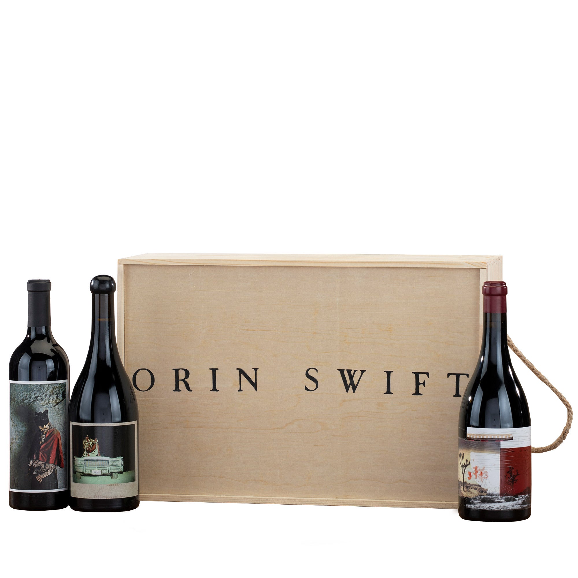 Orin Swift 3 Bottle Wine Crate 750 ml, CA ONLY