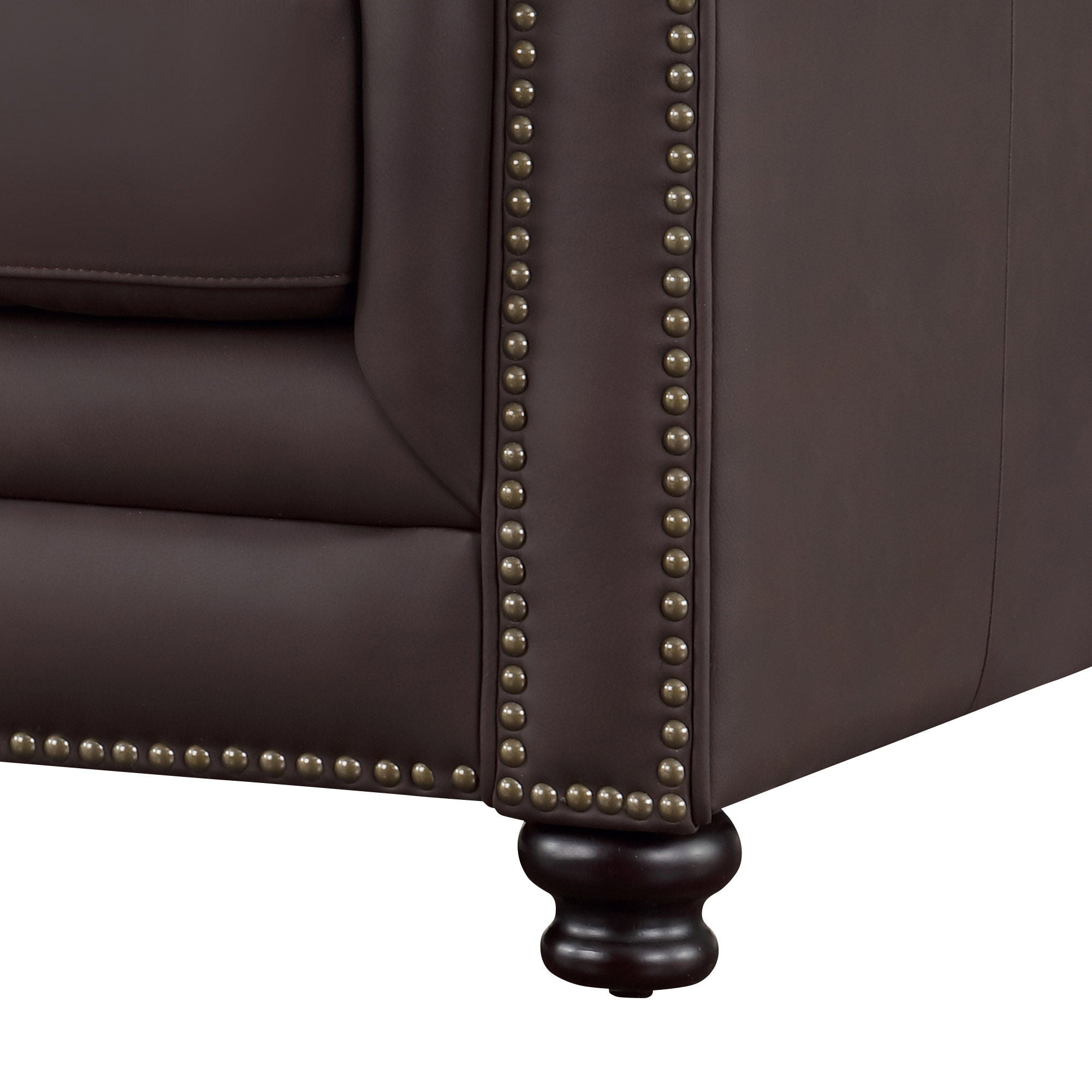 Culver 3-piece Leather Chesterfield Set
