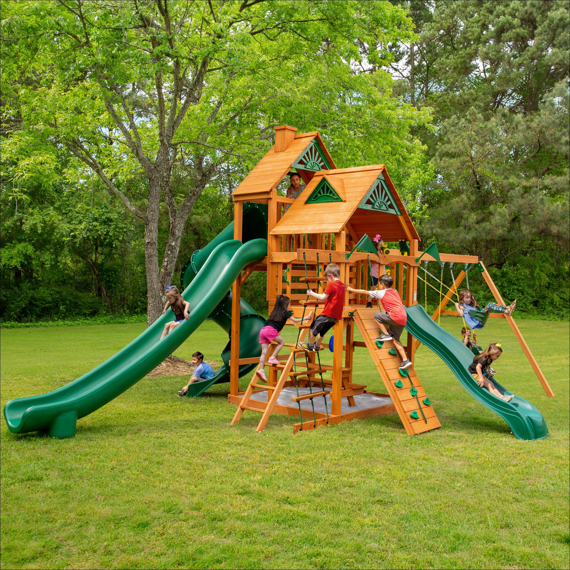 Gorilla Playsets Wilderness Retreat Swing Set - Installation Included