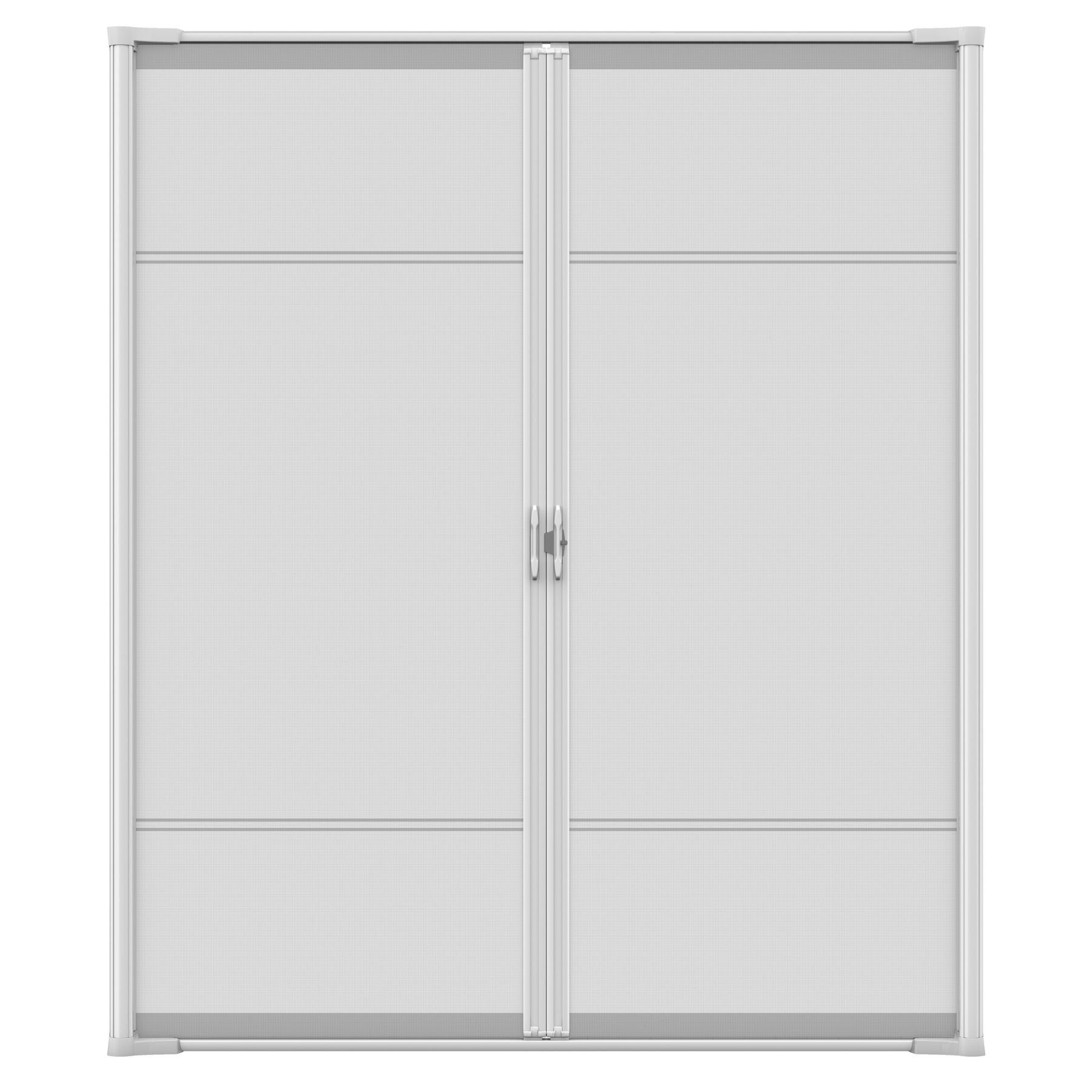 Cool Retractable Screen Door for Double Door Opening