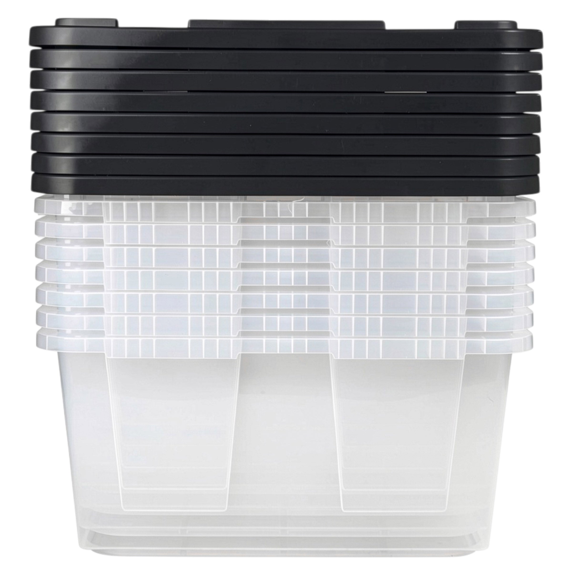 Greenmade 27 Gallon Clear Storage Bin, 8‑pack