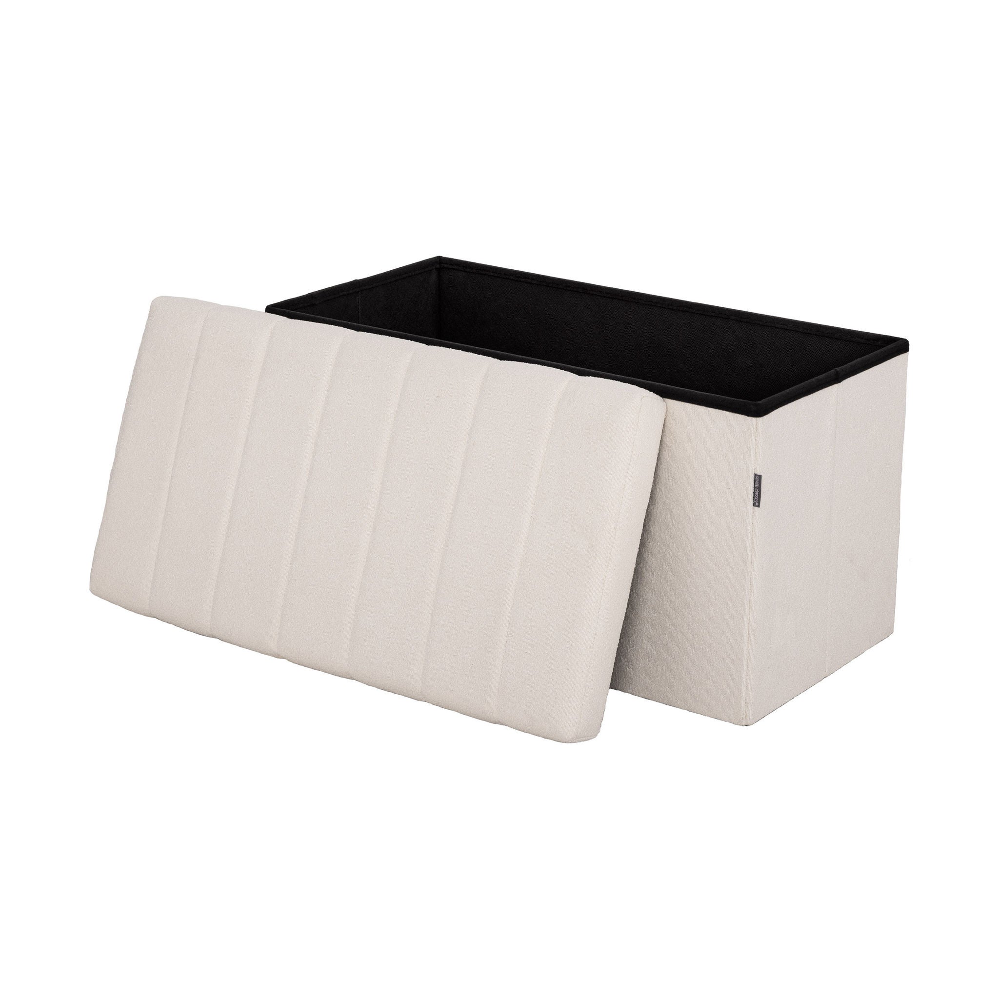 Seville Classics Boucle Foldable Storage Trunk