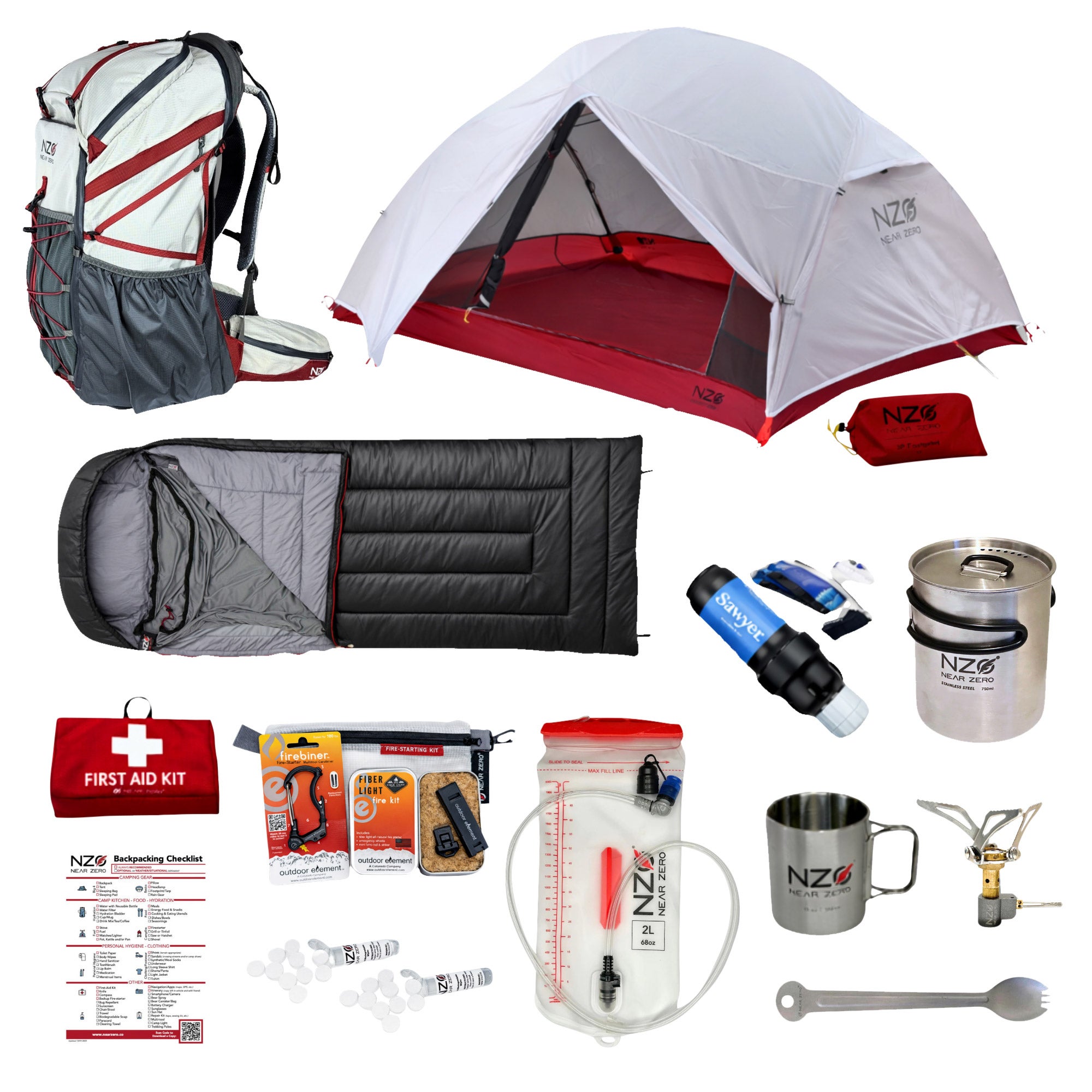 Near Zero Lightweight Backpacking Kit