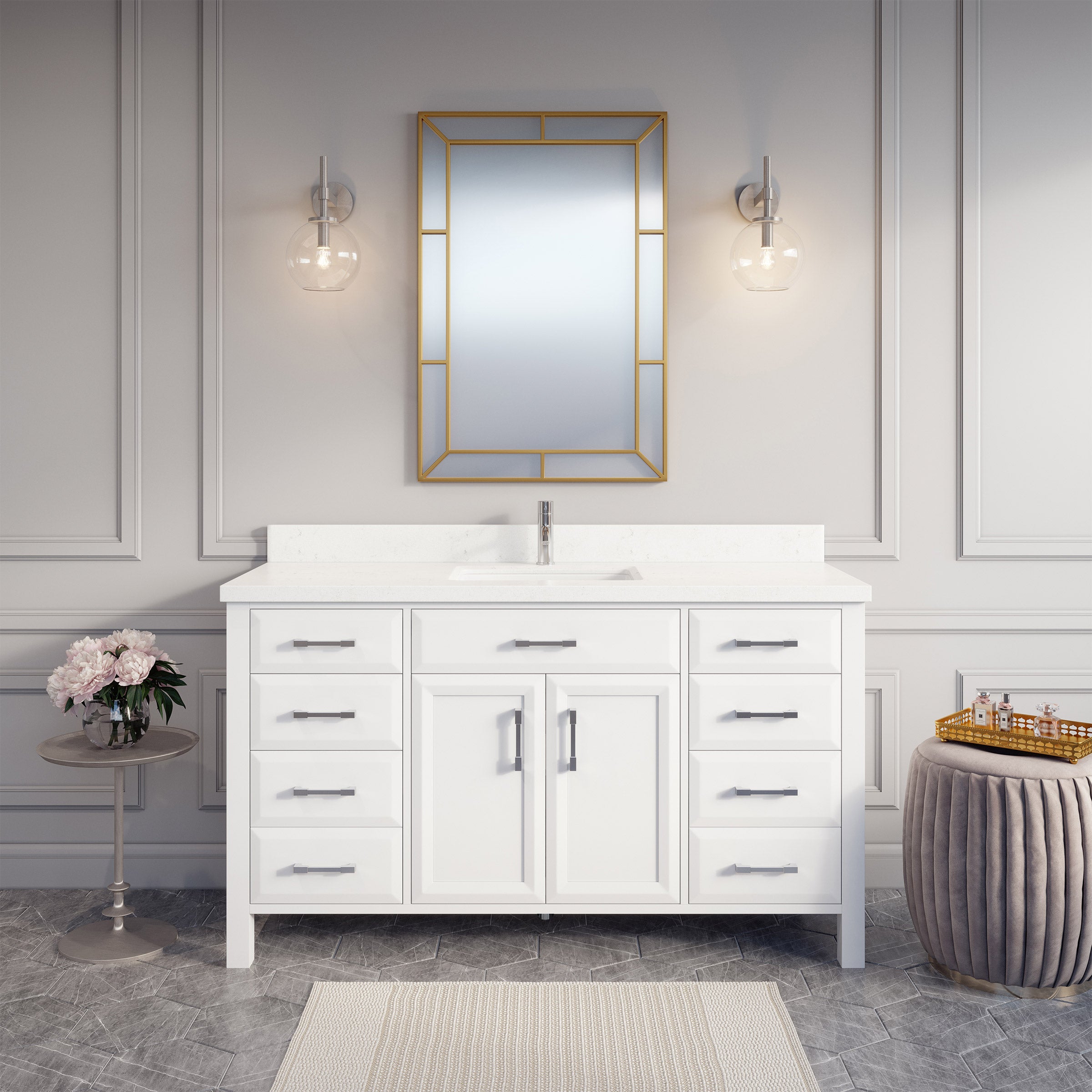 Calais Bath Vanity by Studio Bathe in White