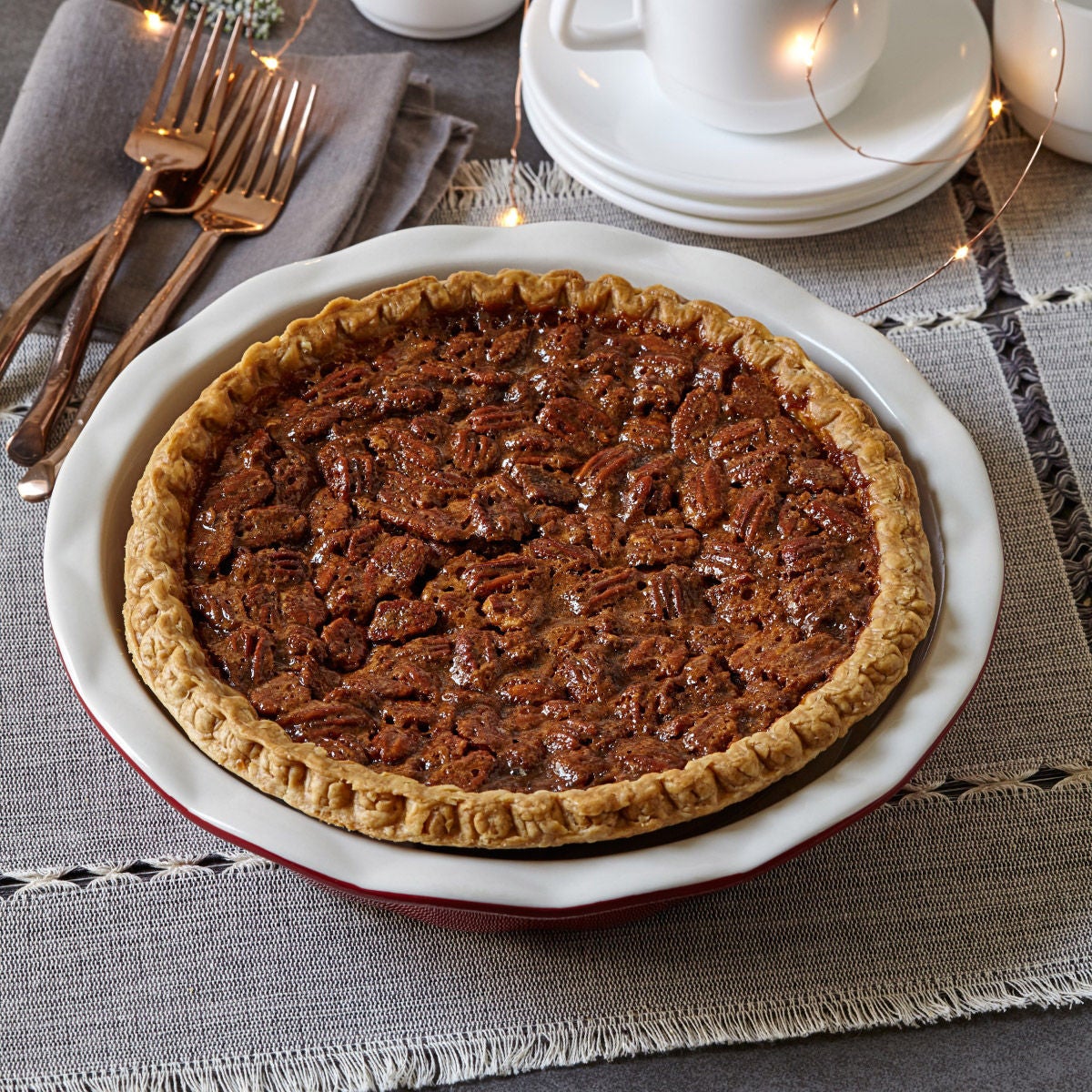 Collin Street Bakery 2 Pecan Pie Bundle, 3.25 lb Total, 16 Total Servings