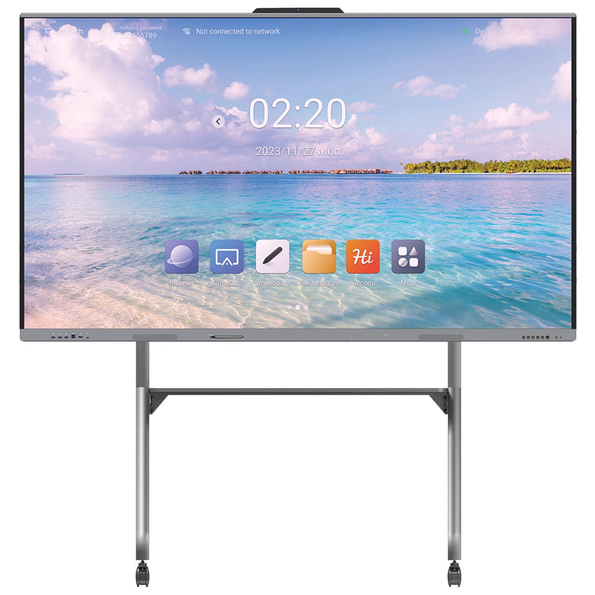 Faytech 75" Freestyle Interactive Digital Touchscreen Whiteboard - Stand Included