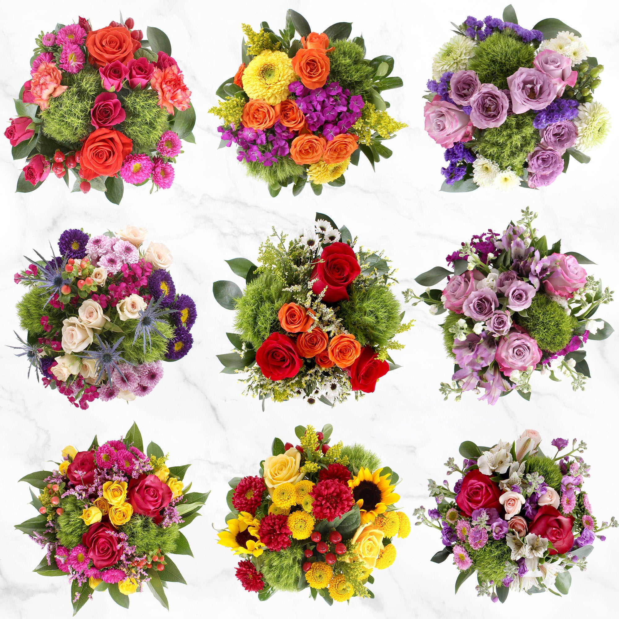Mini Floral Centerpieces, 9-count