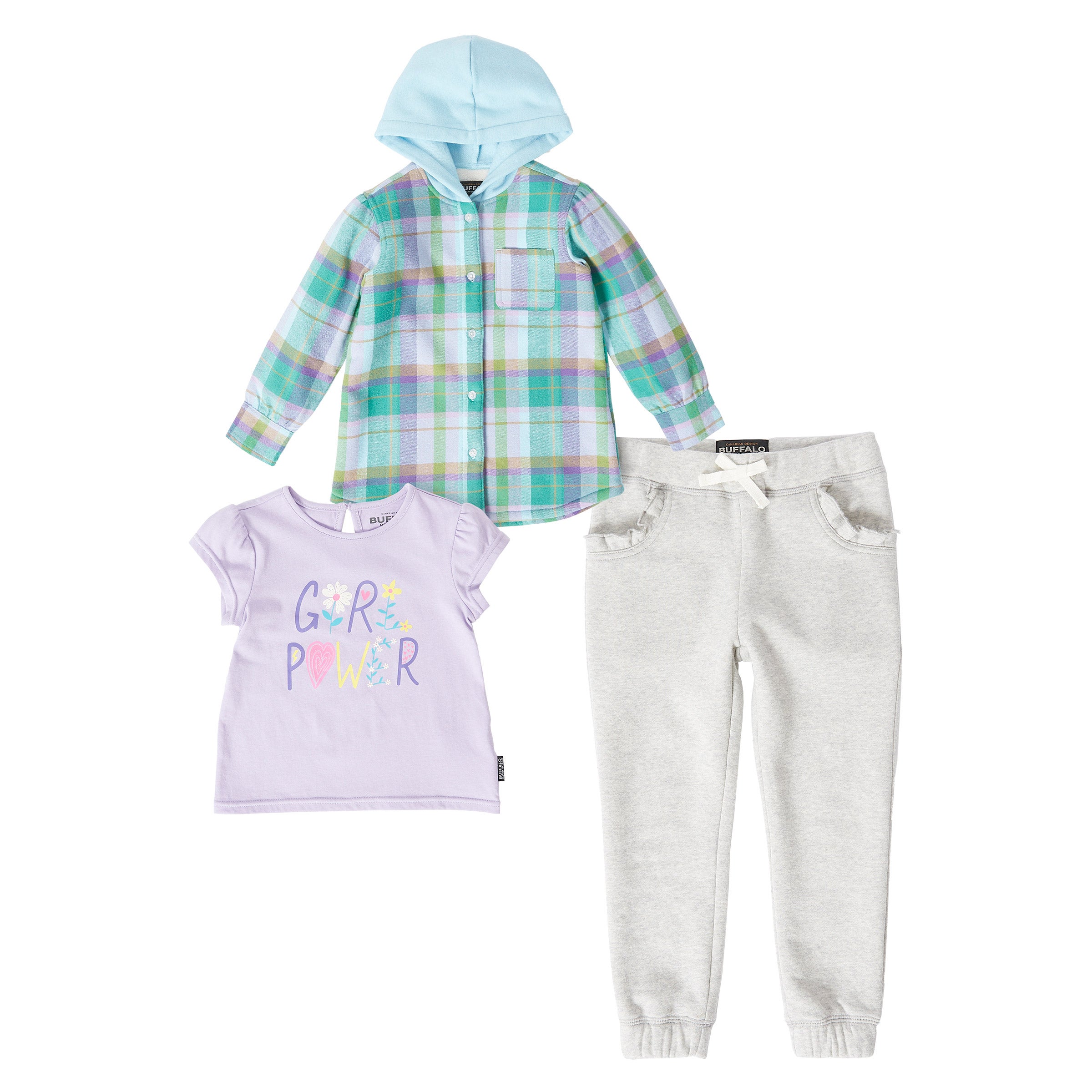 Buffalo Kids' 3-piece Shirt Jacket Set