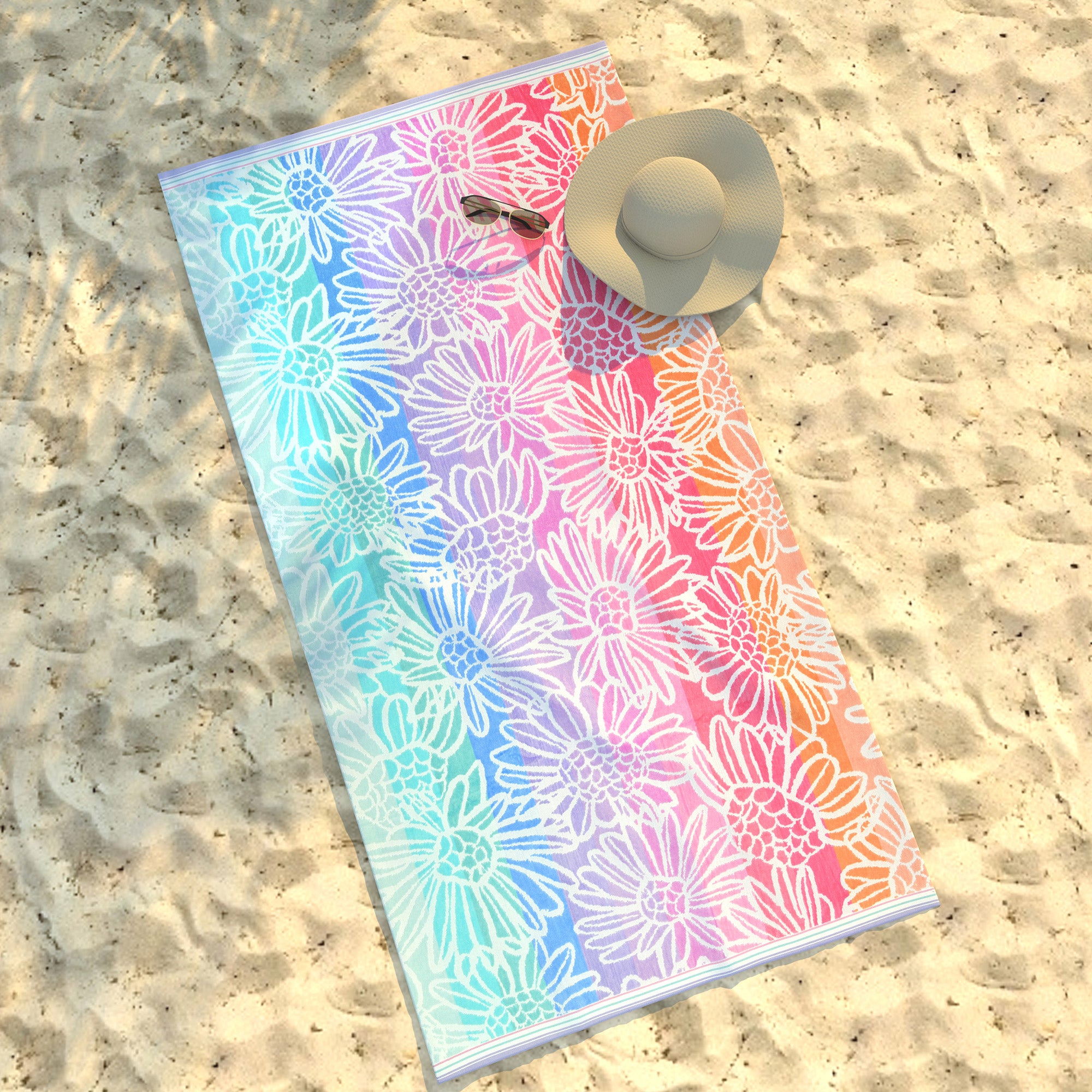 ALOK 100% Cotton Beach Towel