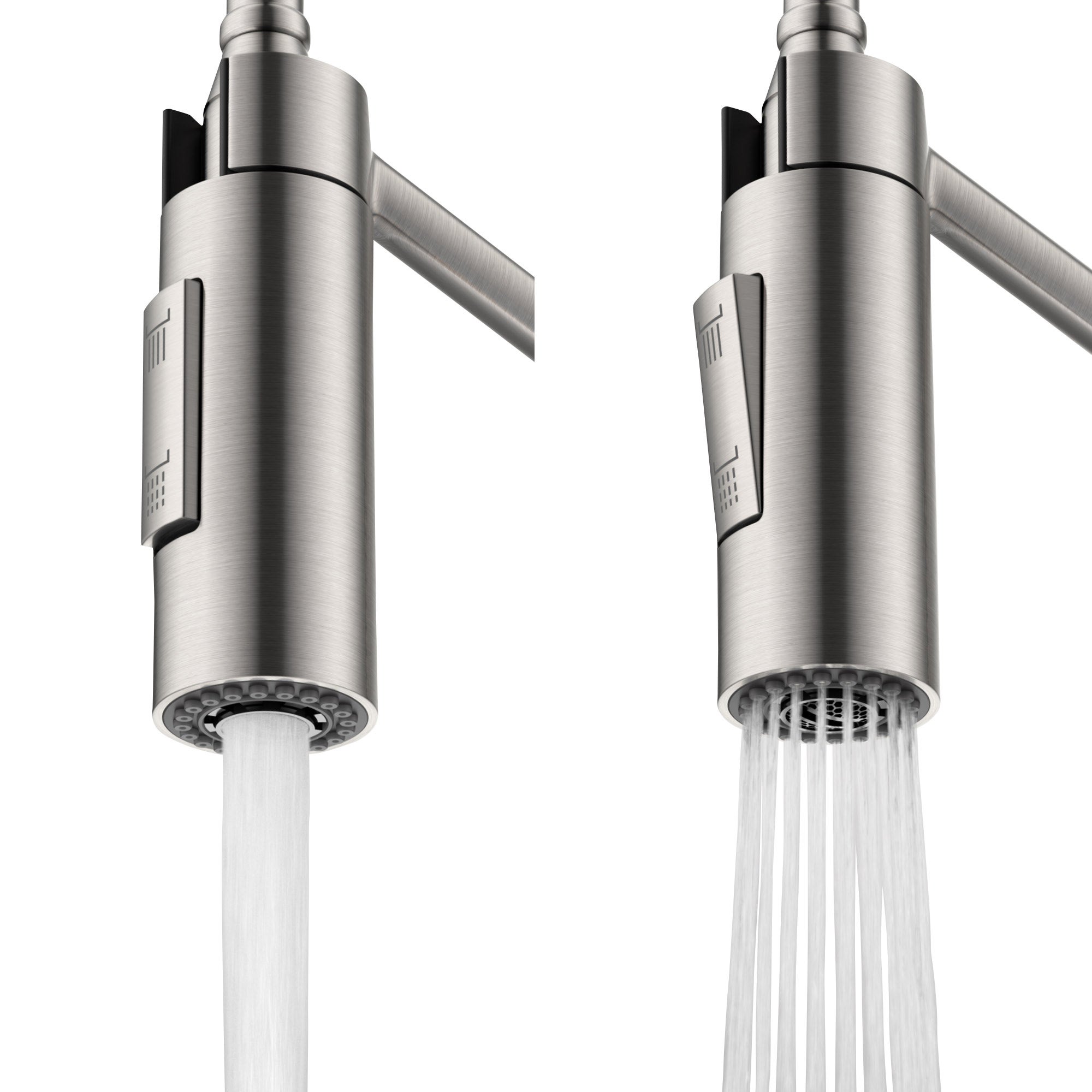 KRAUS Touchless Sensor Commercial Pull-down Single Handle Kitchen Faucet with Soap Dispenser