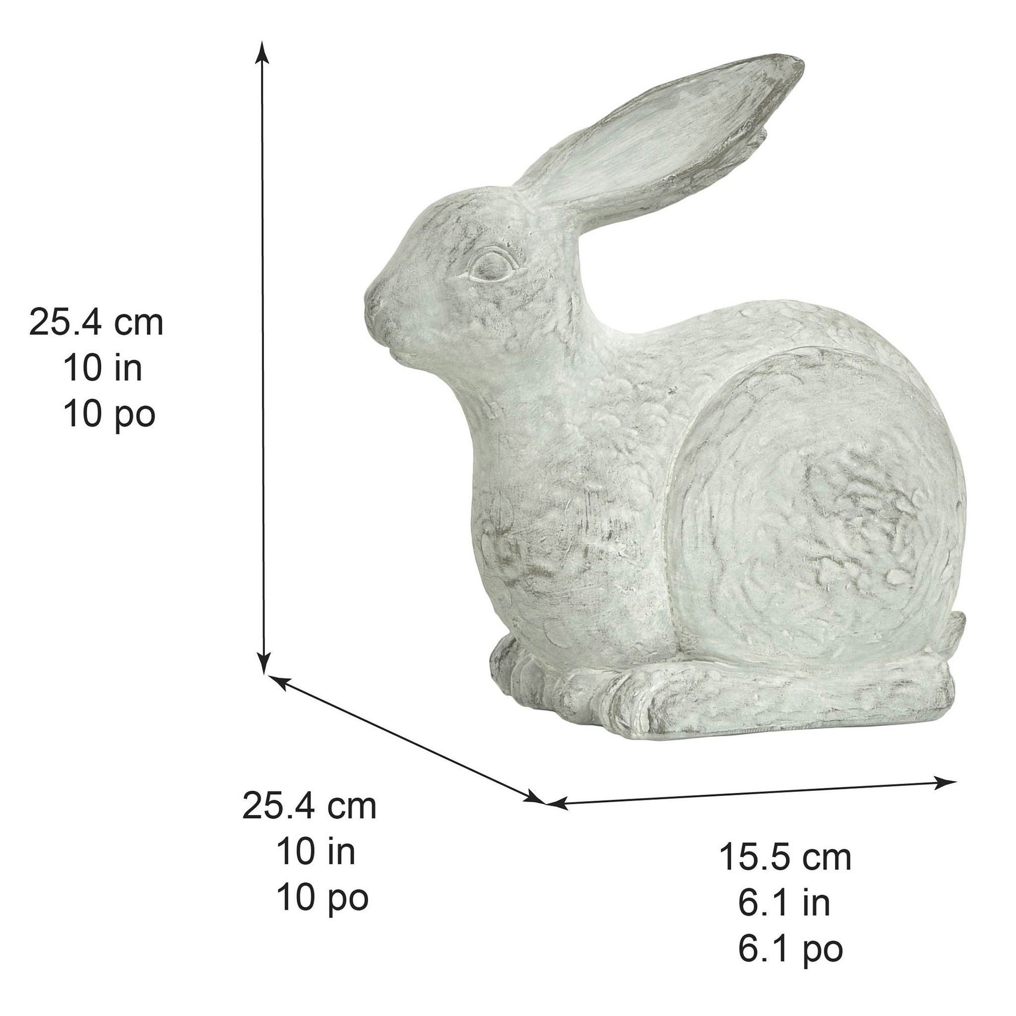 Rabbit Garden Statues Set of Two