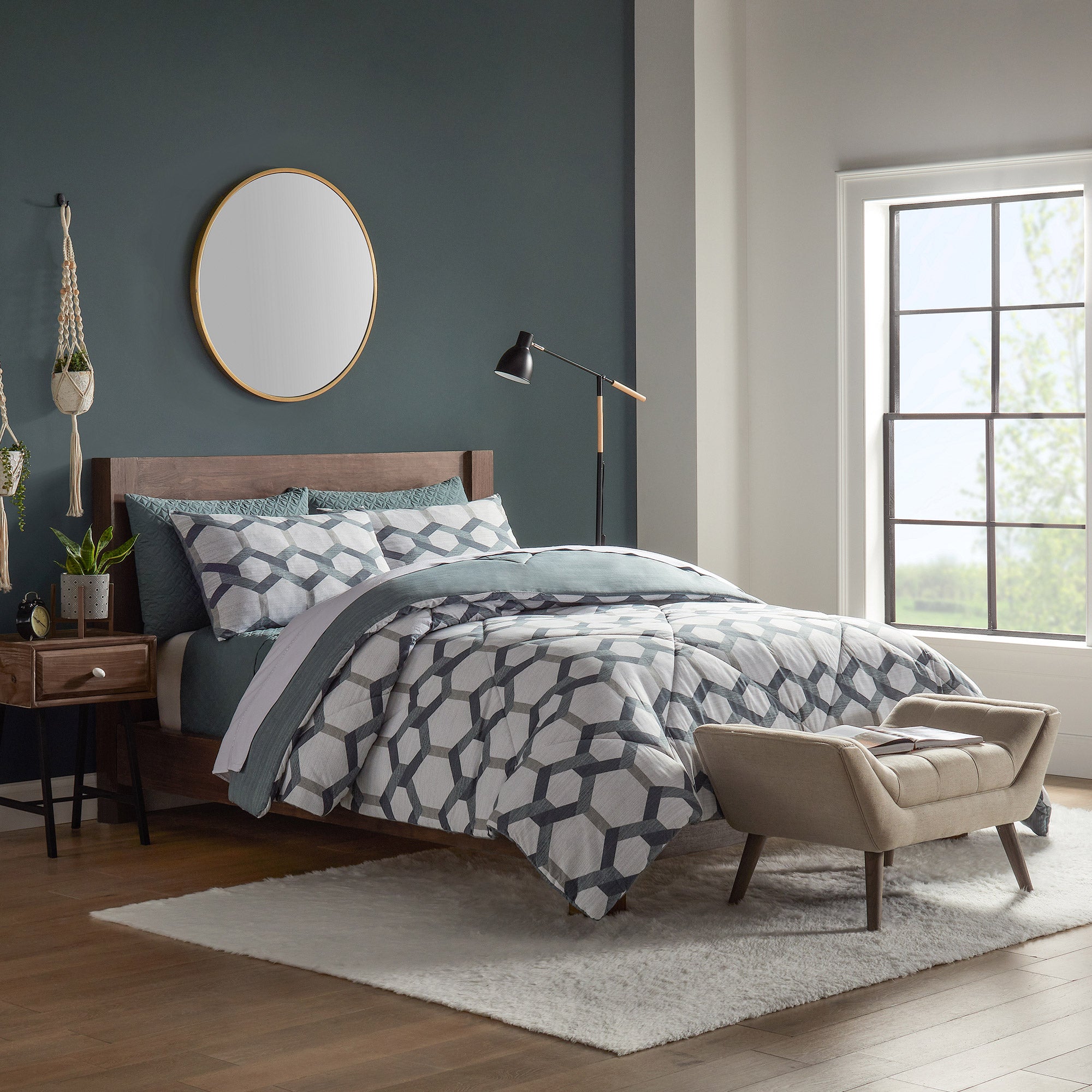 Style Decor 6-piece Comforter and Coverlet Set, Freemont