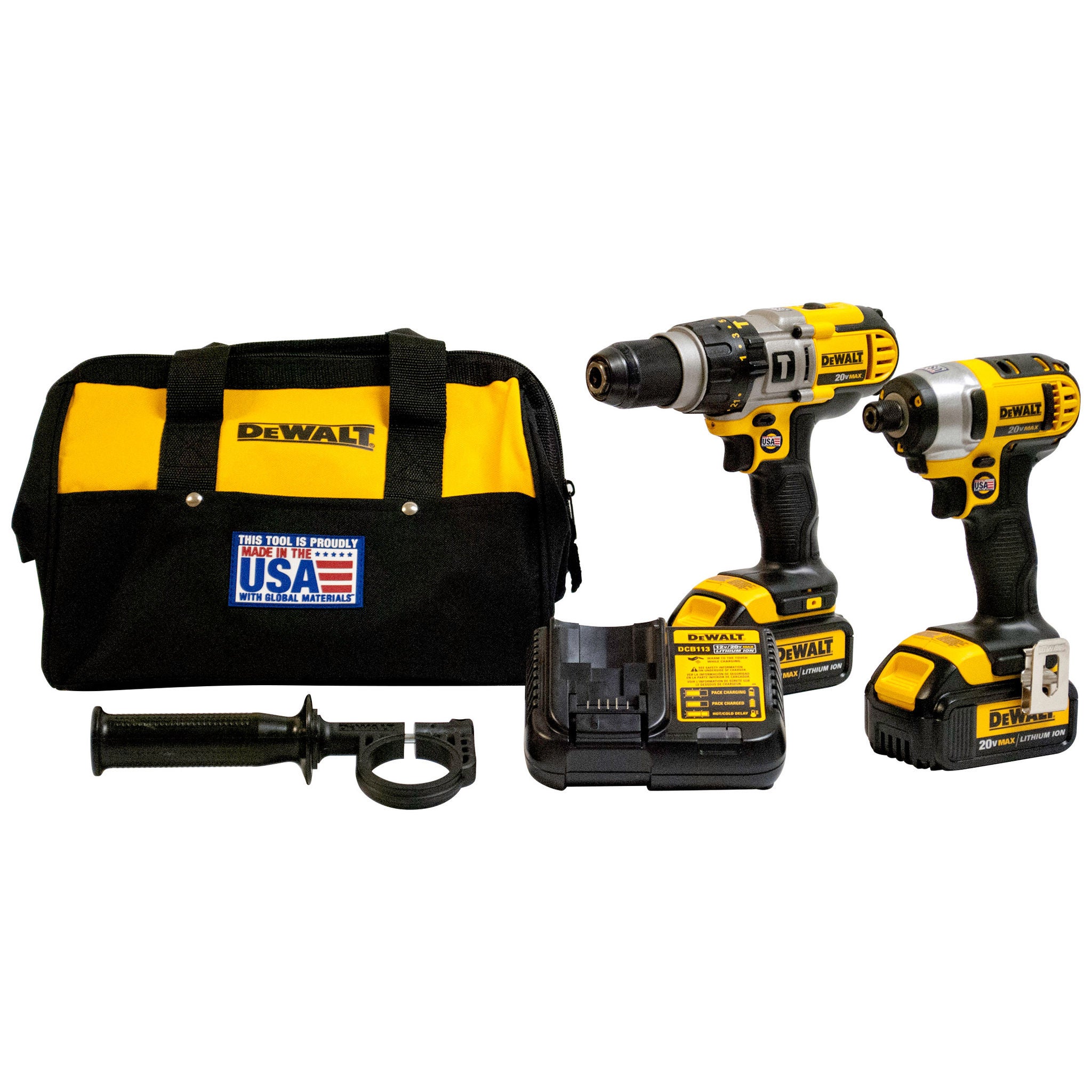 Dewalt 20V Max Li-Ion Hammer Drill & Drill Driver Combo Kit