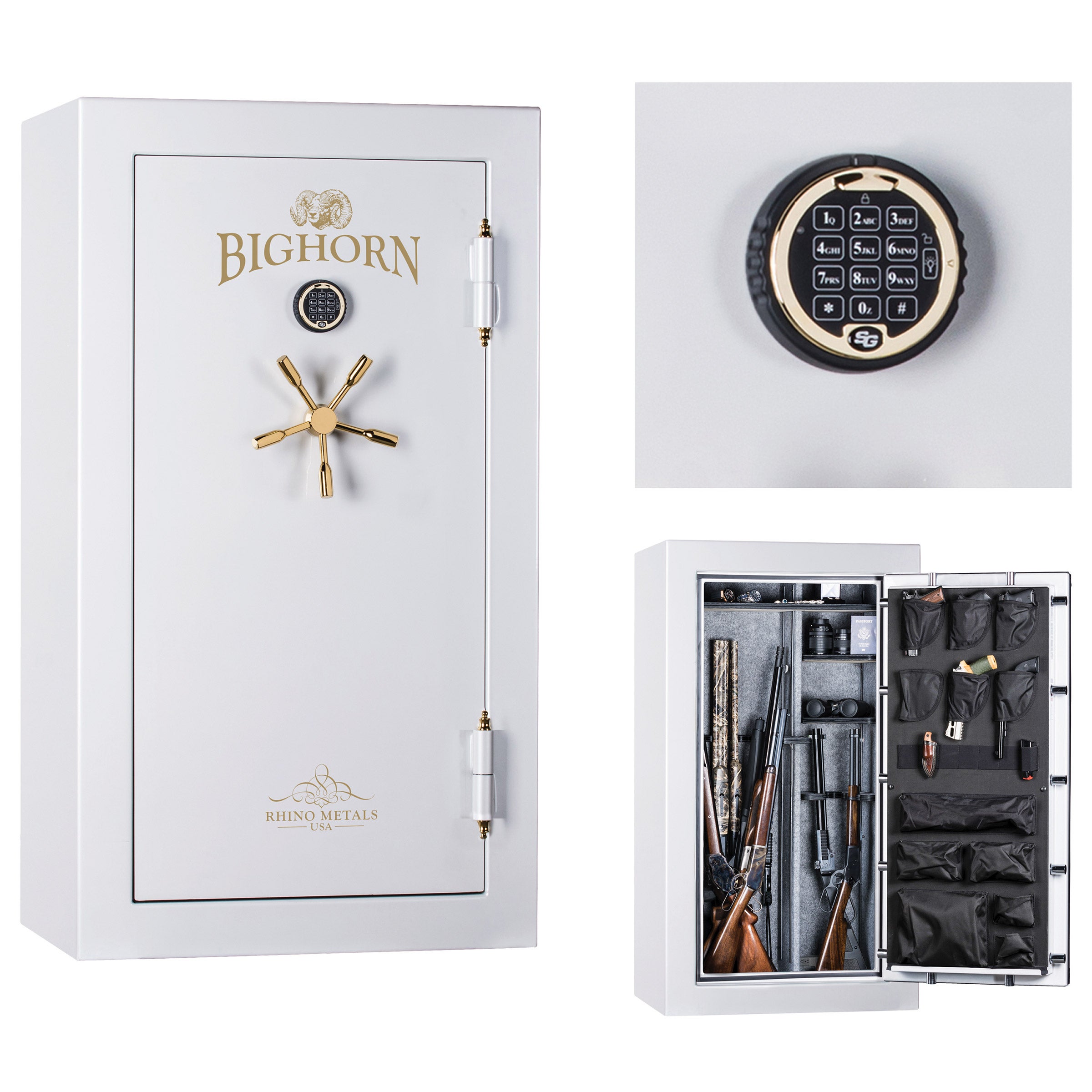 Bighorn 16.33 Cu. Ft. High Gloss Safe, Electronic Lock, Fire Rated