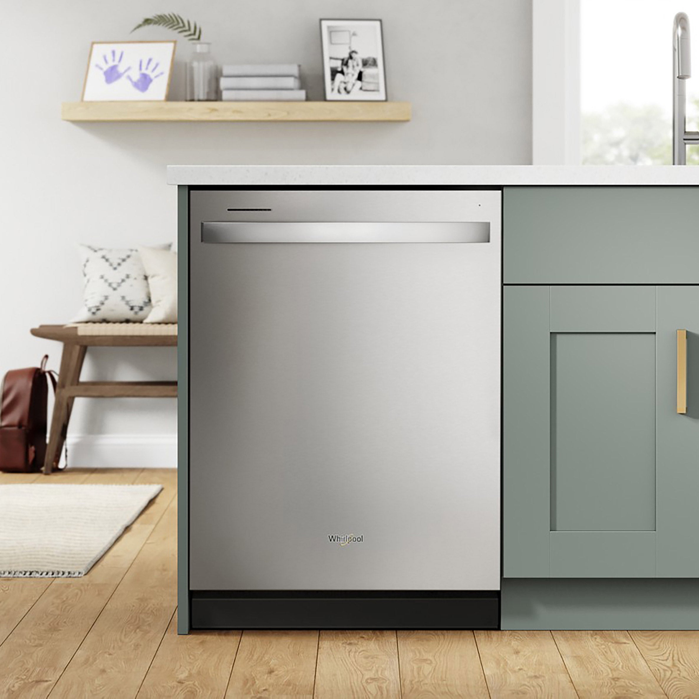 Whirlpool 24 in. Stainless Steel Dishwasher with Soil Sensor and Quick Wash, 47 dBA